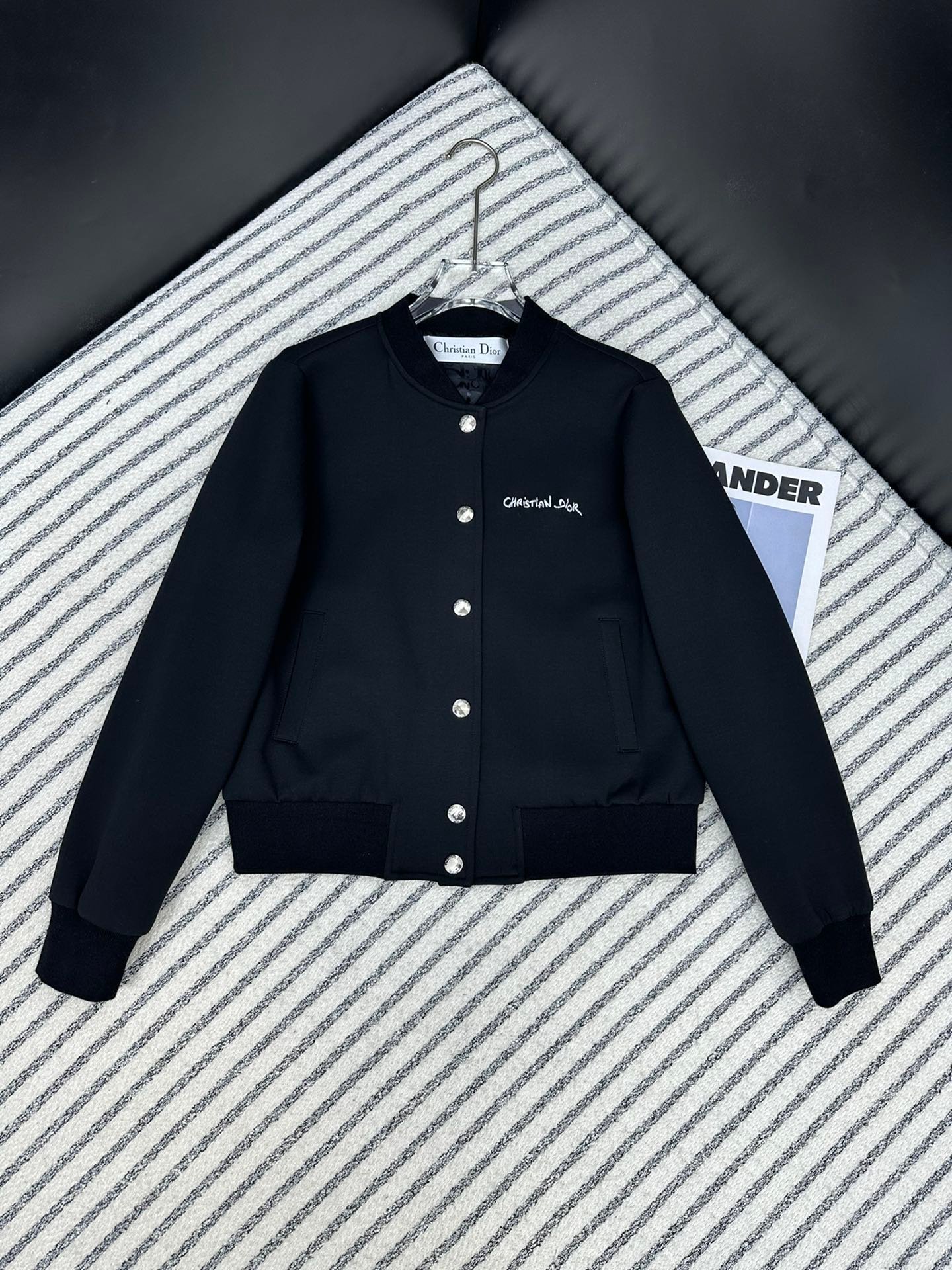 DIOR復刻奢侈品logo點綴高仿女裝立領夾克外套