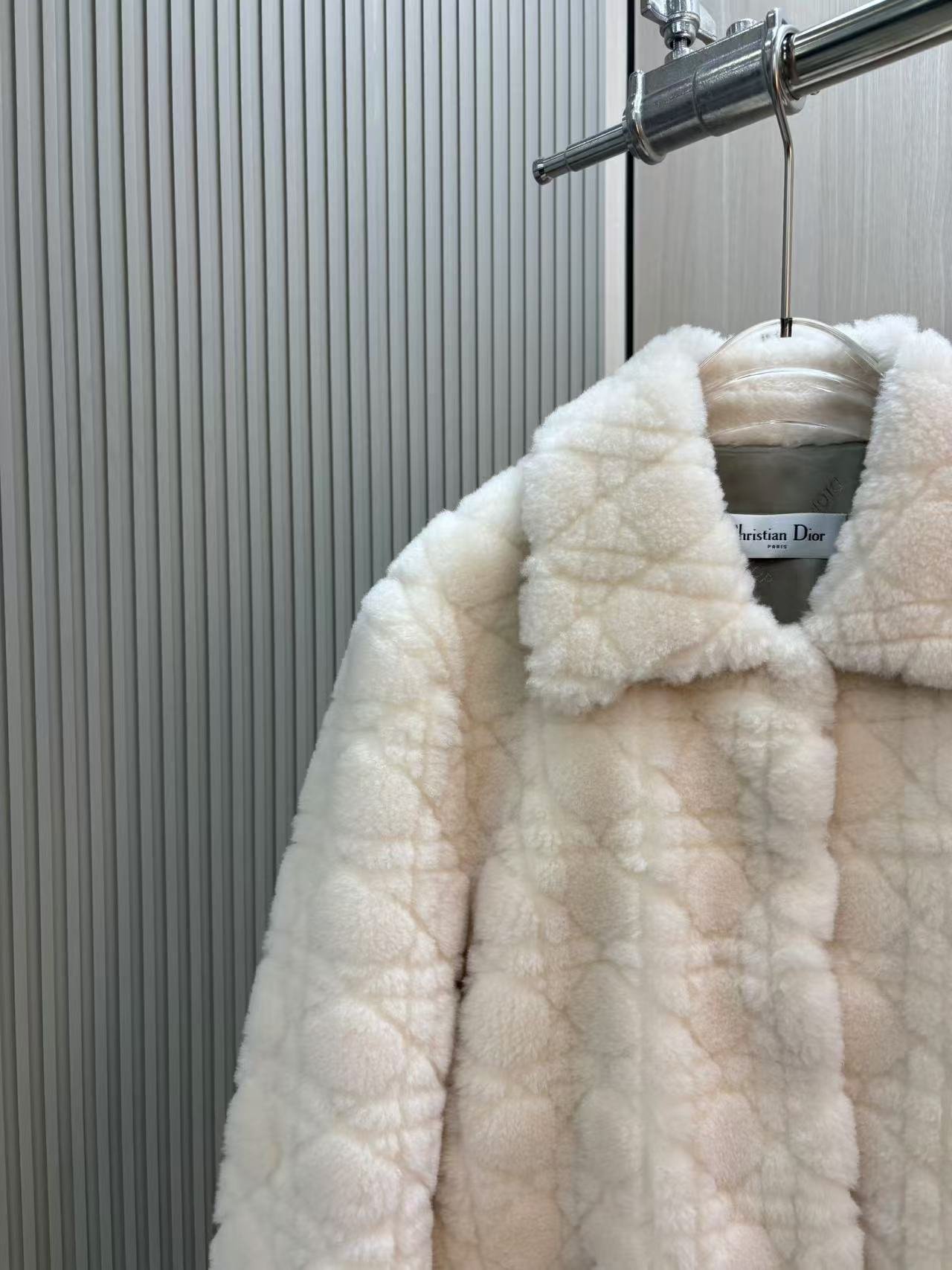 DIOR高仿頂級貂皮草時尚外套女款翻領夾克外套