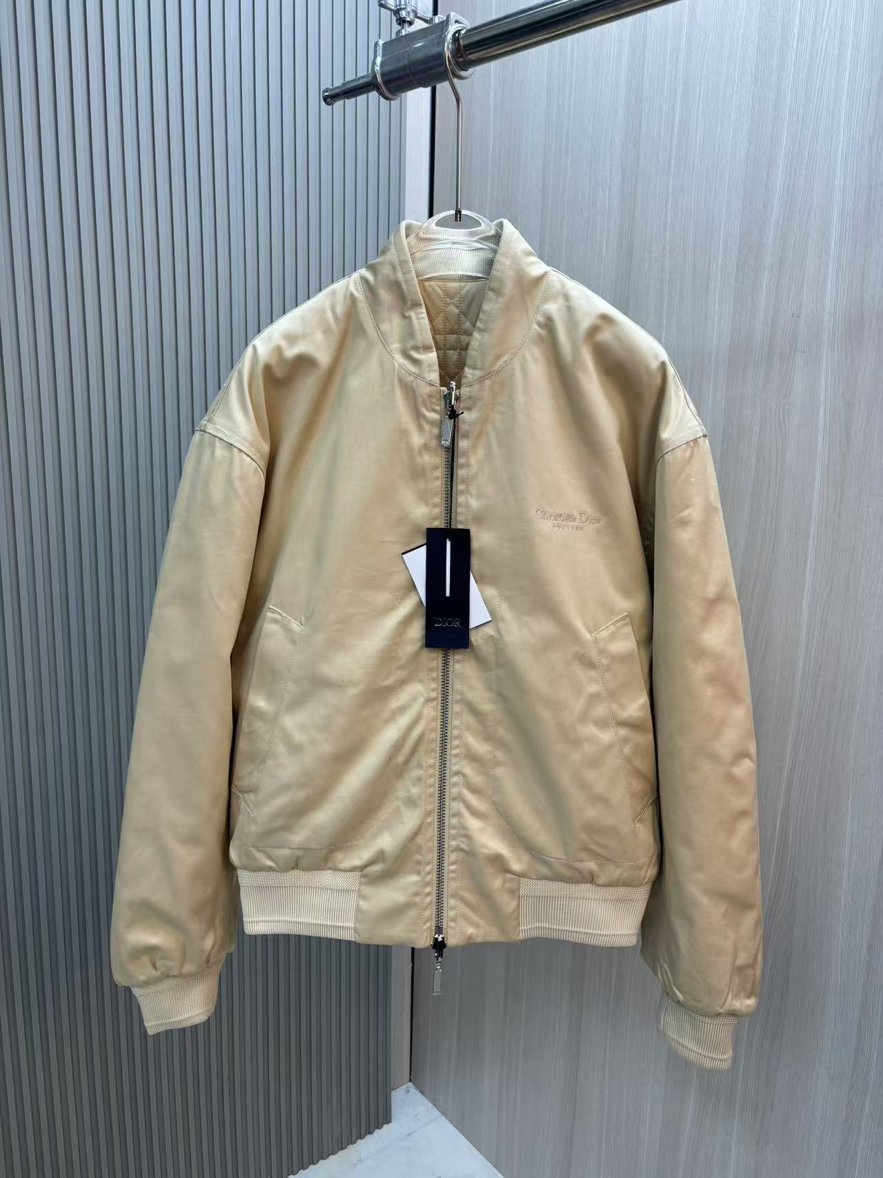 DIOR雙面穿頂級原單男裝新品外套卡其色