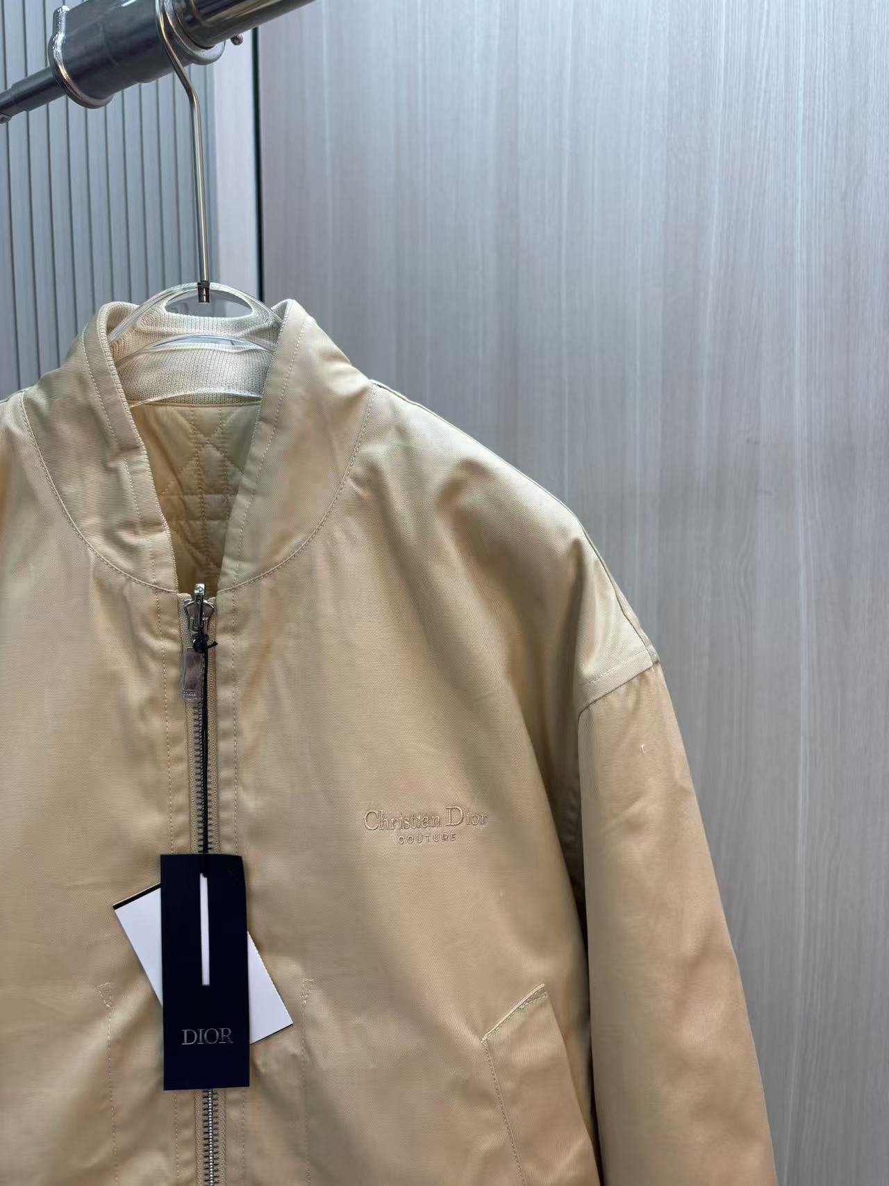 DIOR雙面穿頂級原單男裝新品外套卡其色