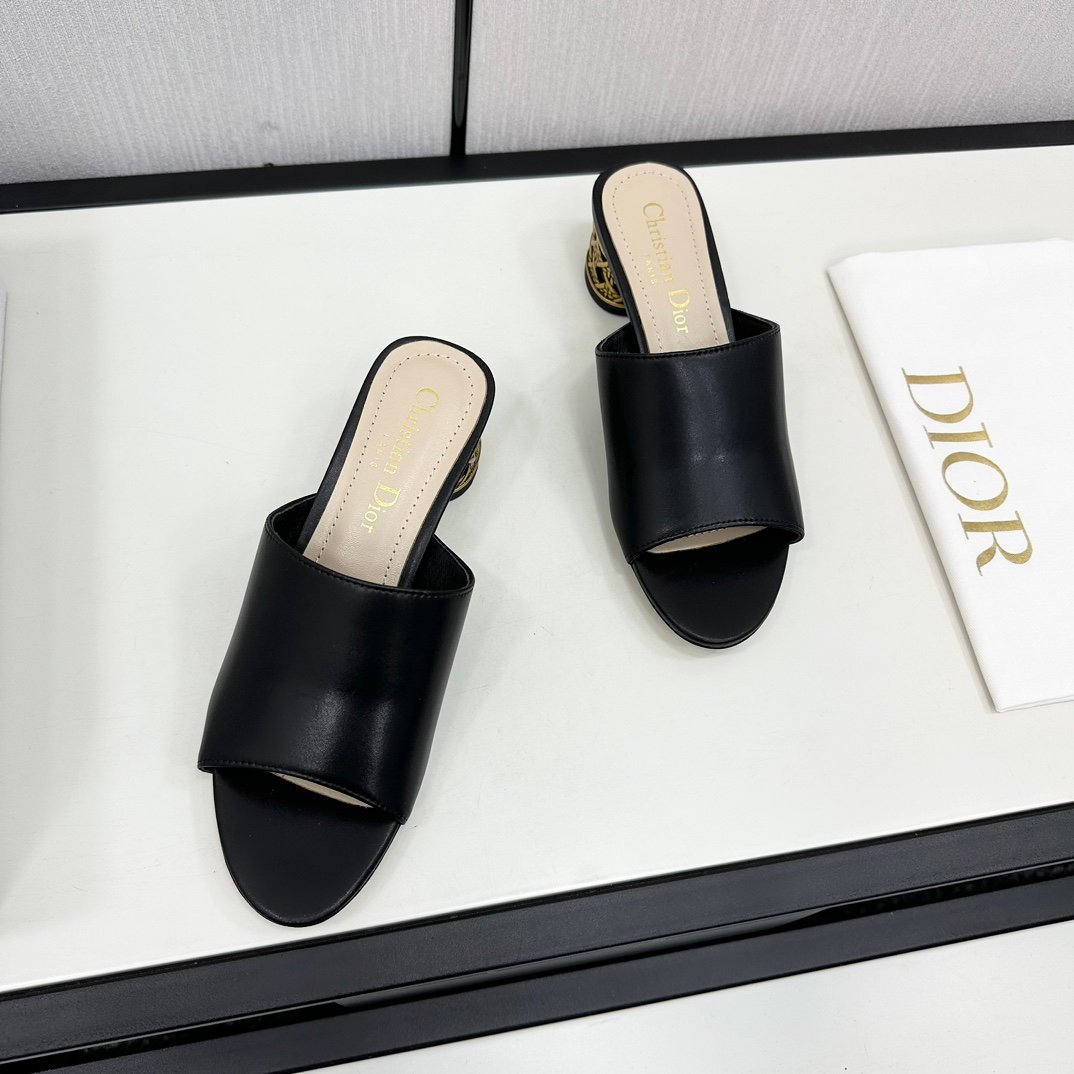 DIOR超A貨頂級女款圓跟拖鞋女裝鞋子