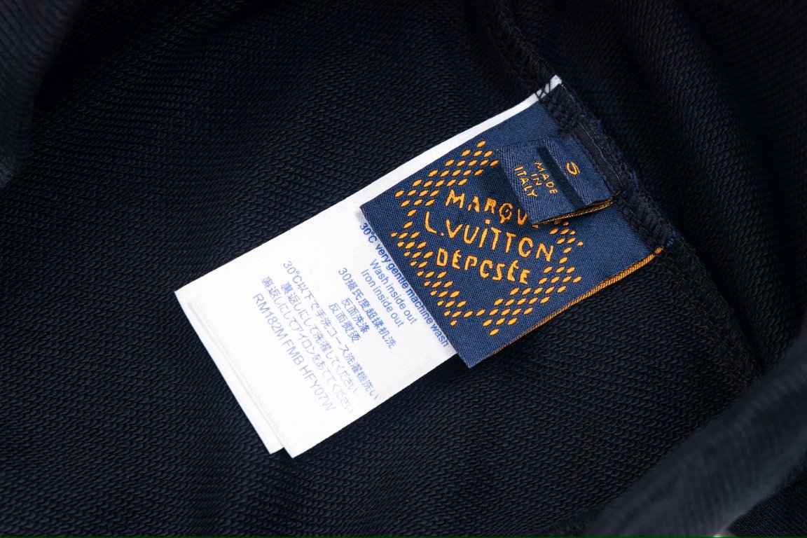 頂級原單一比一復刻路易威登LV刺繡連帽外套運動衫