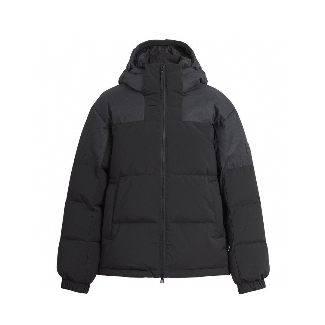 頂級奢侈品路易威登LV精仿超A貨原單羽絨服黑色連帽外套