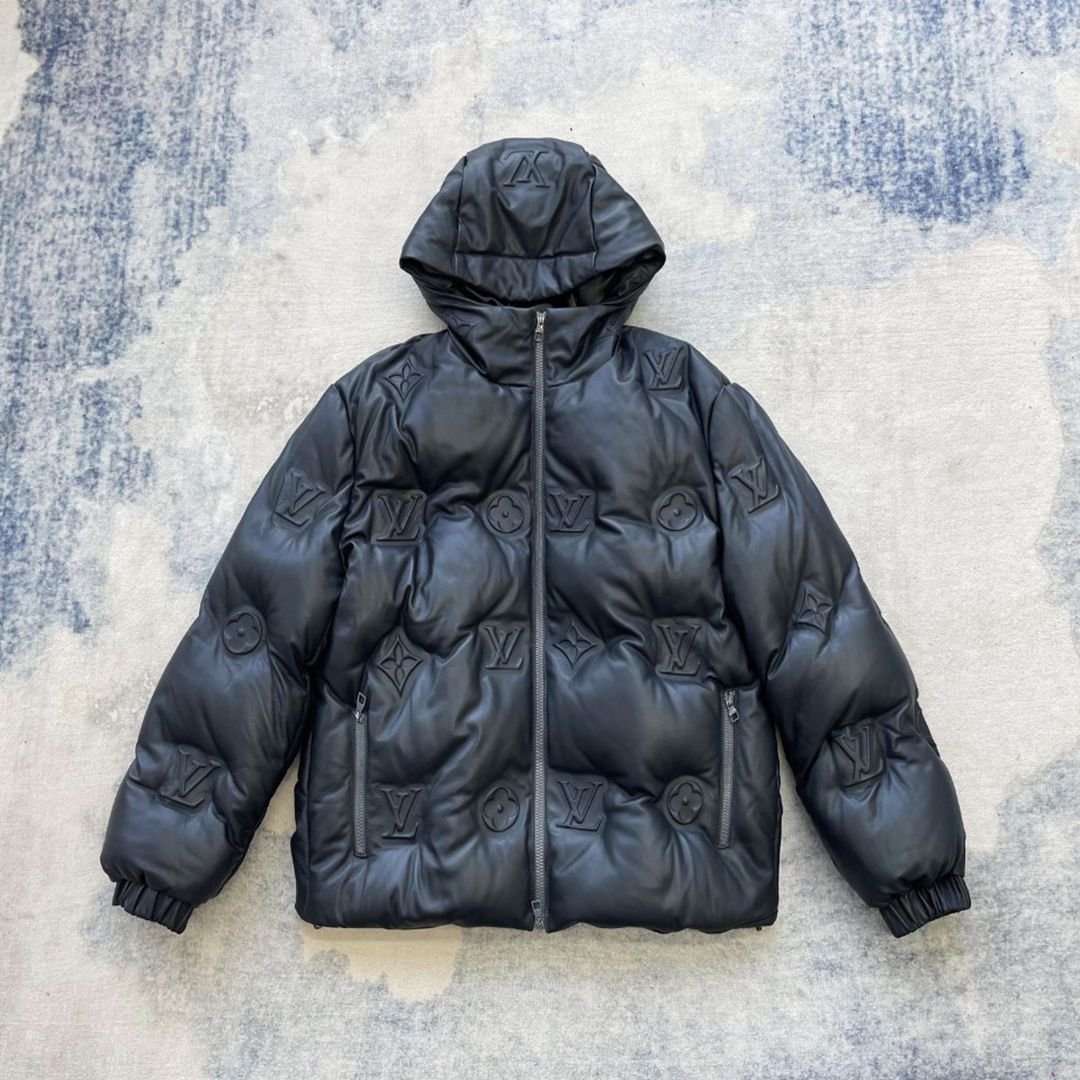 一比一復刻奢侈品精仿lv路易威登連帽羽絨服外套男裝