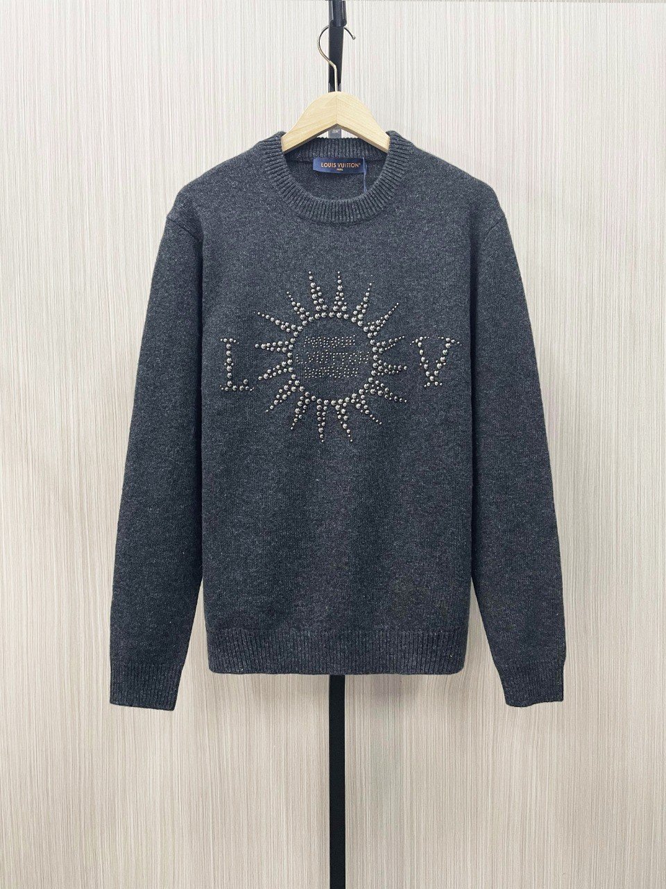 lv刺繡印花頂級復刻路易威登高仿羊毛面料套頭毛衣長袖羊毛衫