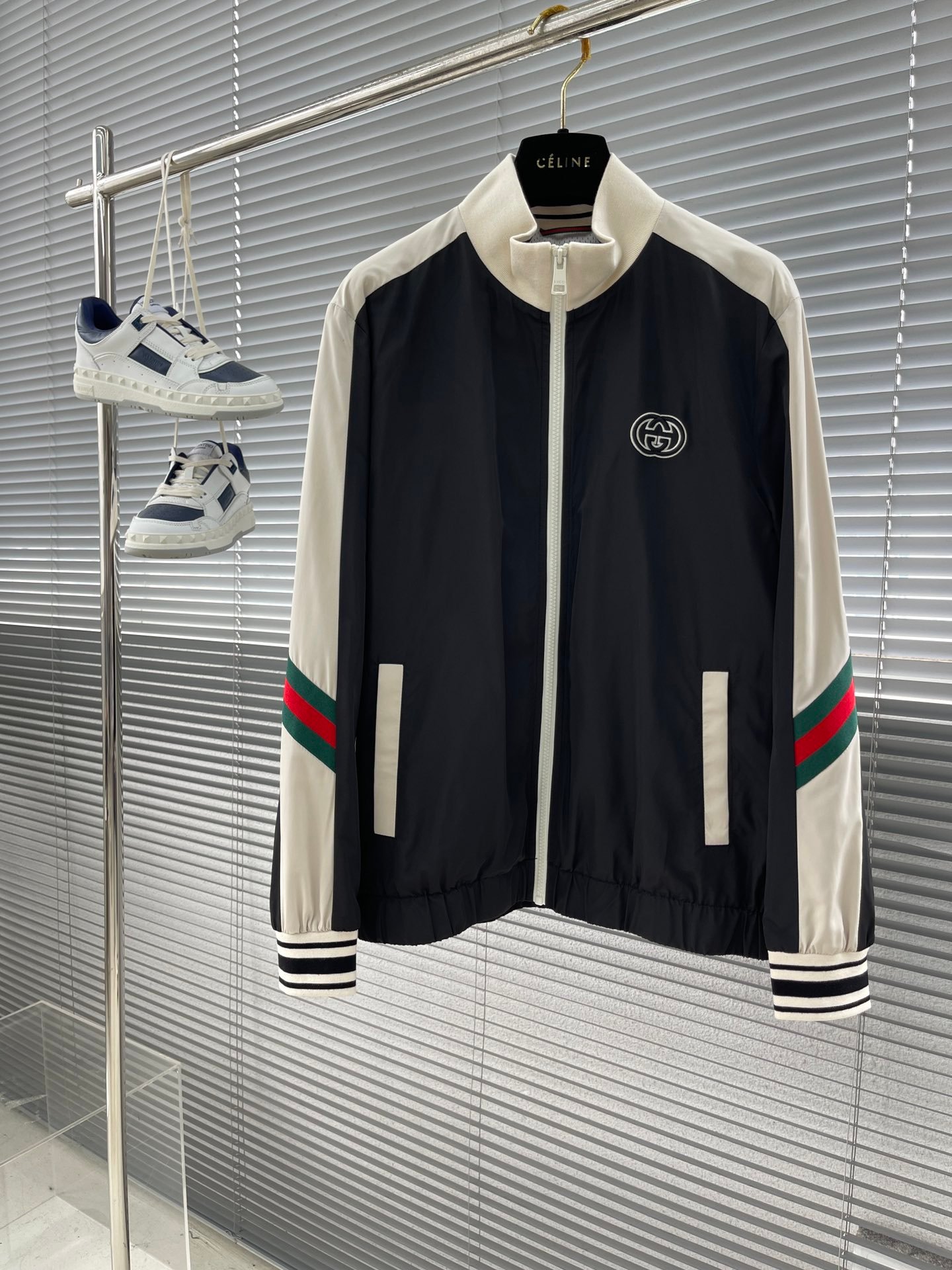 Gucci古驰高仿复刻秋夏新品轻薄立领夹克男女同款