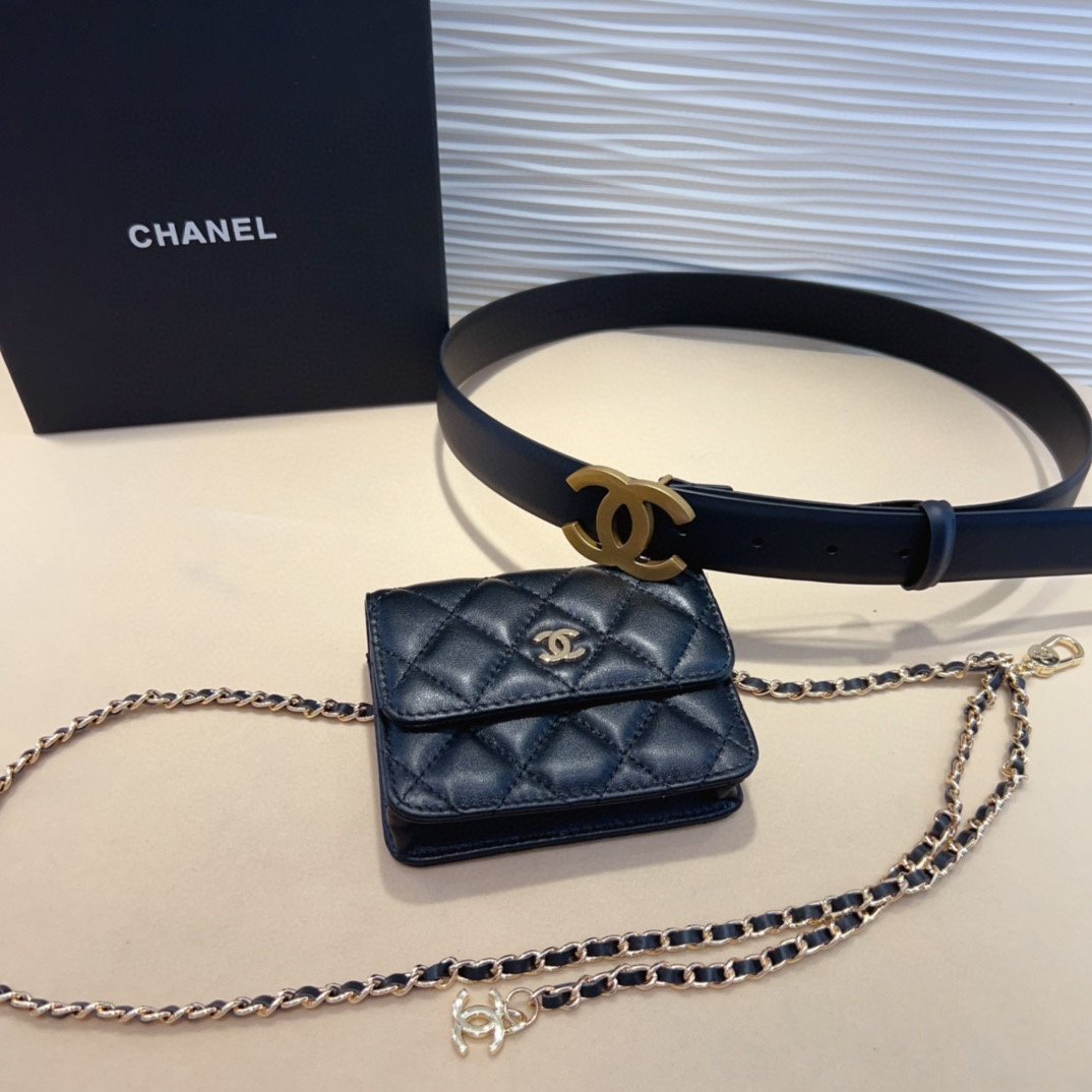高仿網站Chanel香奈兒新款斜挎腰包