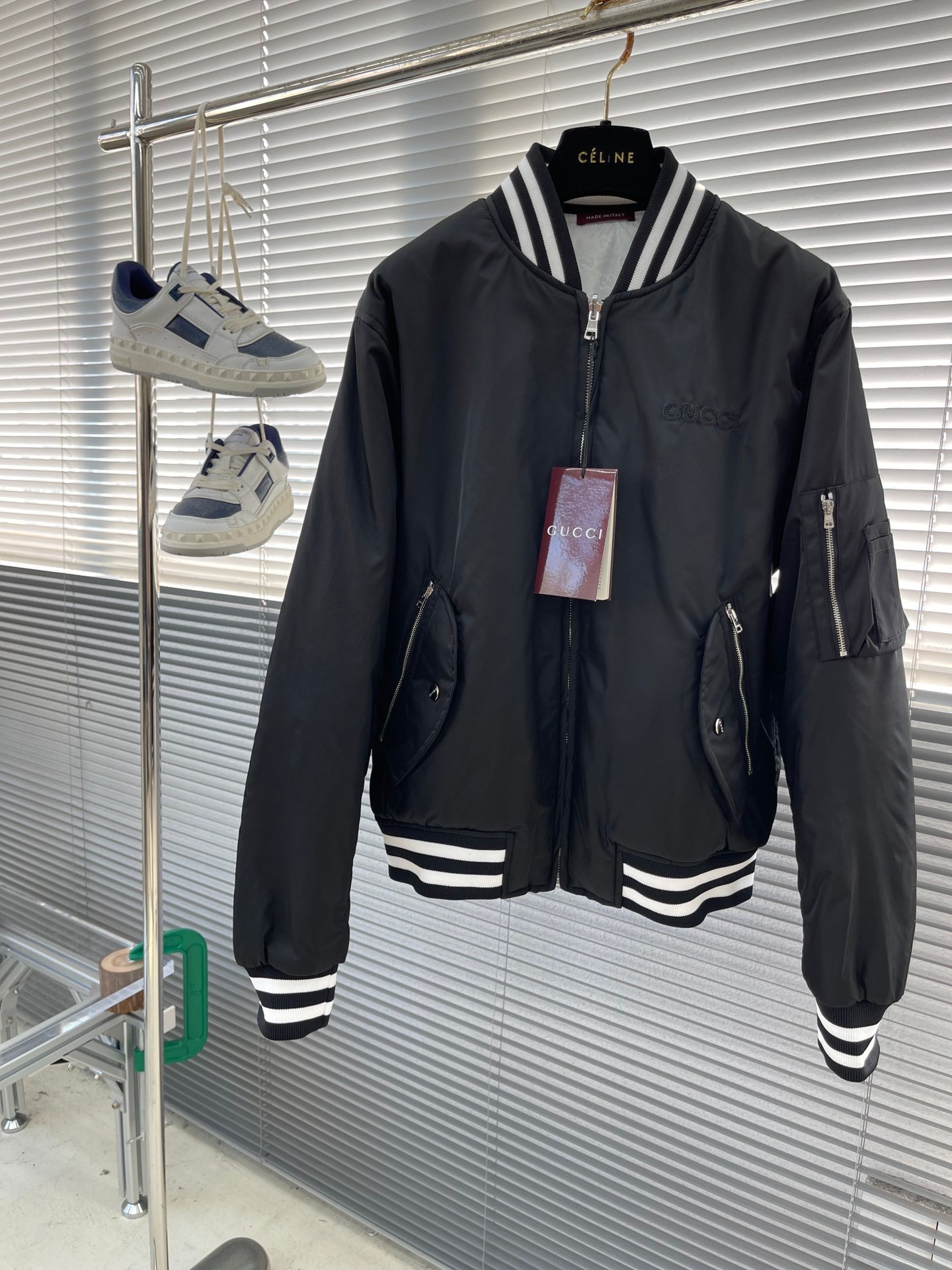 Gucci古驰原單秋冬24SS新款飛行員夾克雙面穿外套