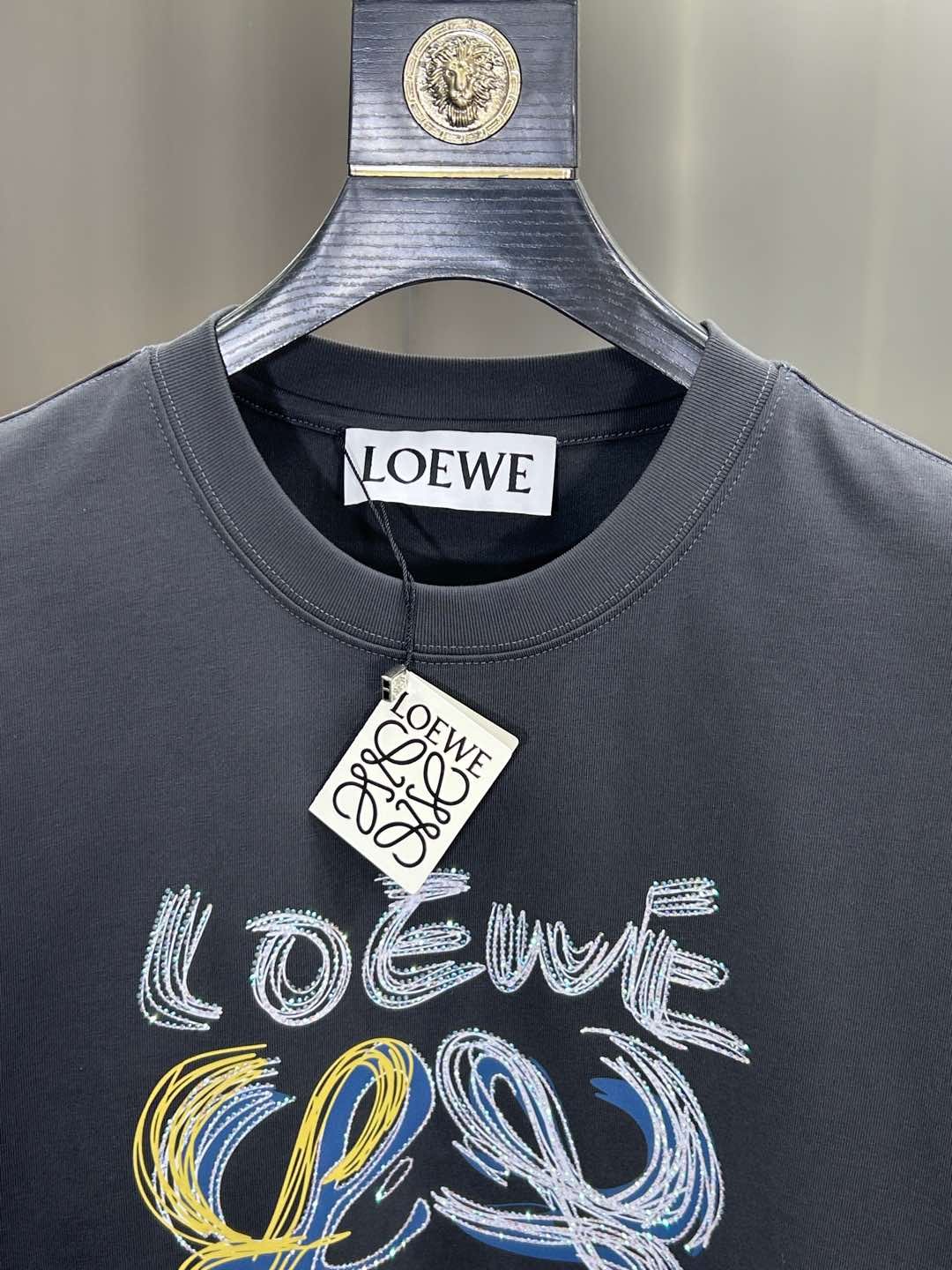 高仿原單Loewe羅意威2025春夏最新款短袖圓領T恤