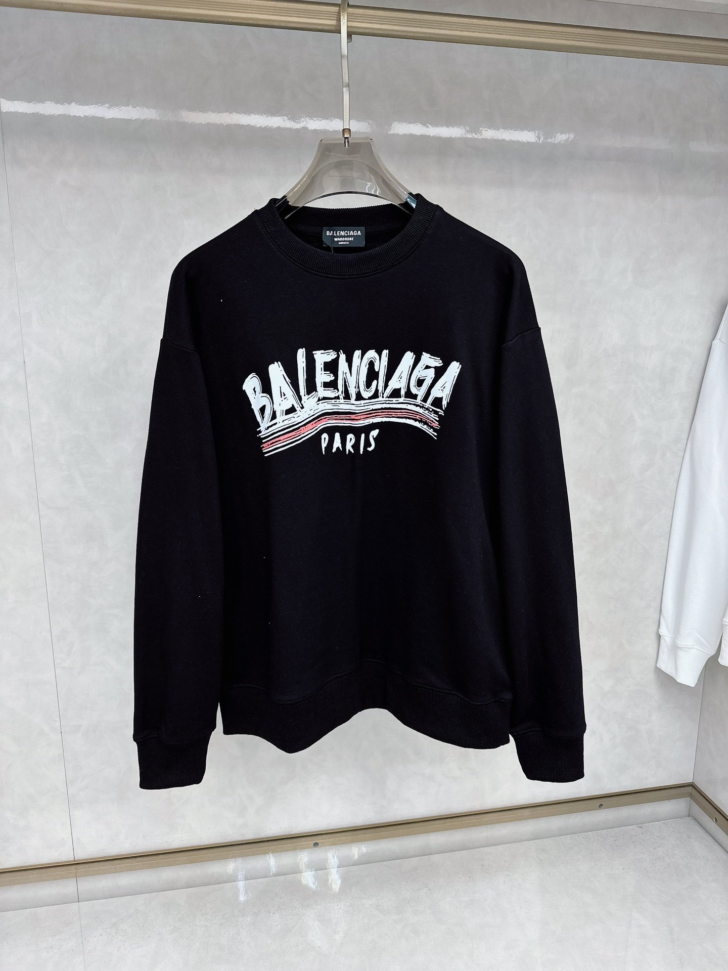 高仿Balenciaga巴黎世家新款黑色衛衣男女同款