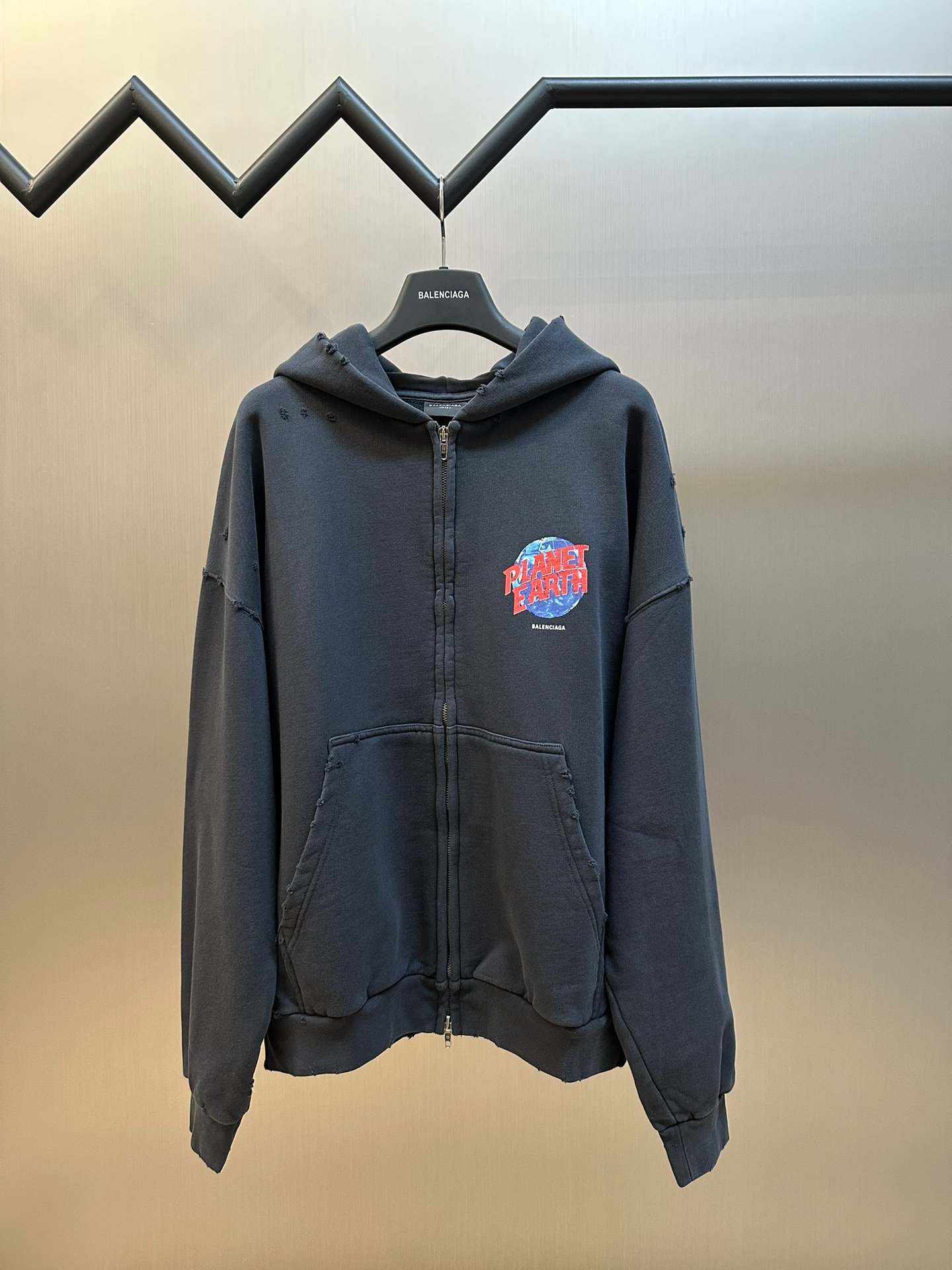 復刻Balenciaga巴黎世家新款地球連帽外套帽T