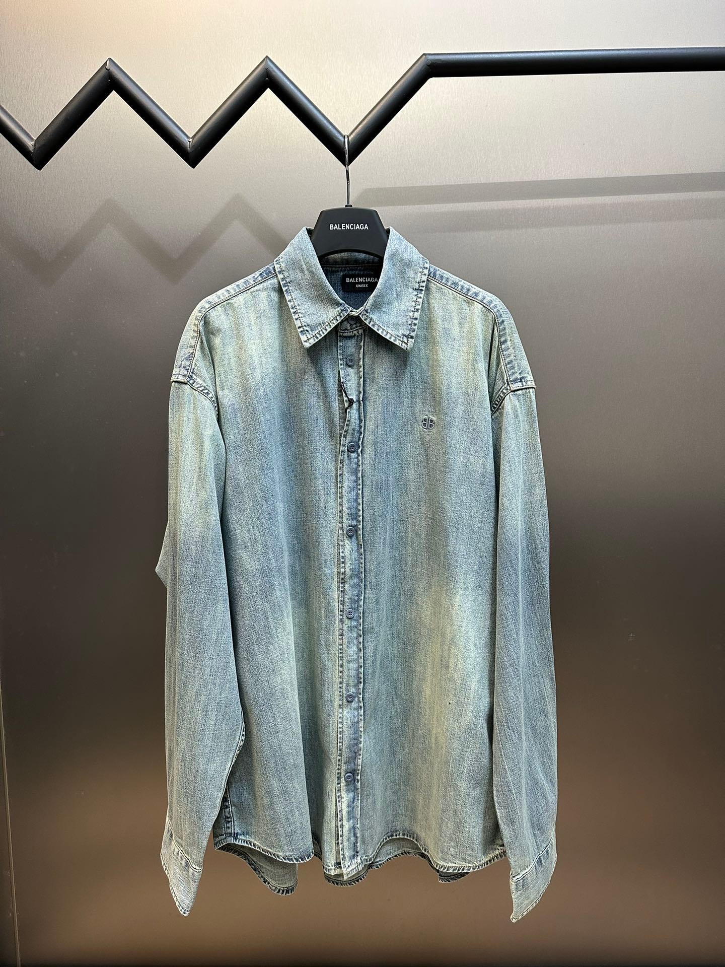 復刻Balenciaga巴黎世家新款街復古牛仔襯衫