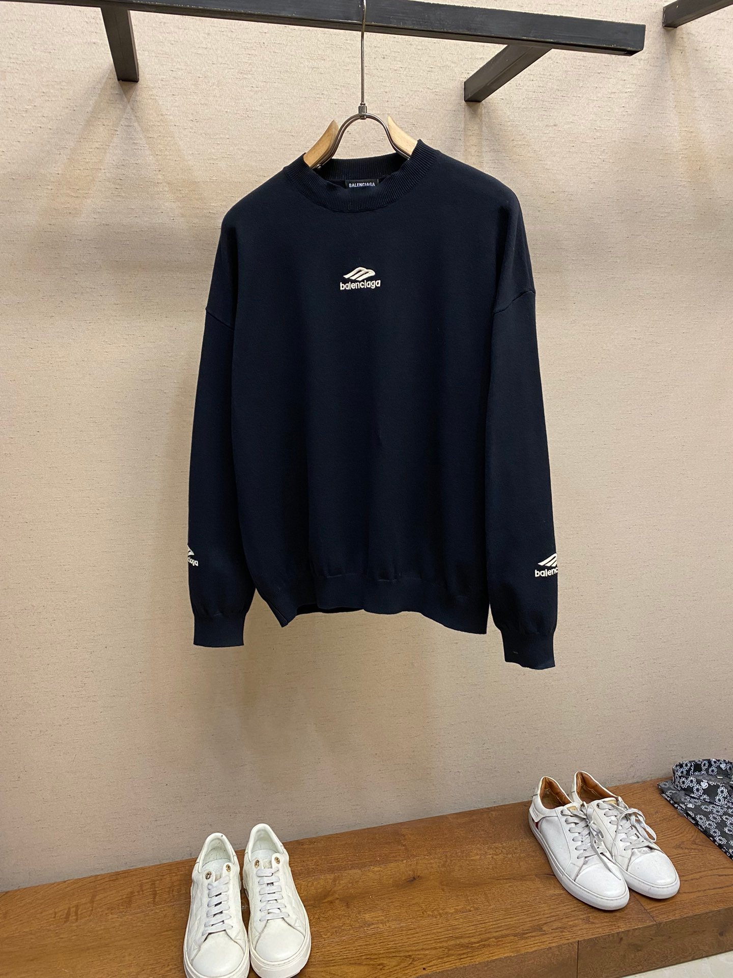 原單Balenciaga巴黎世家新款滑雪系列3b刺繡毛衣
