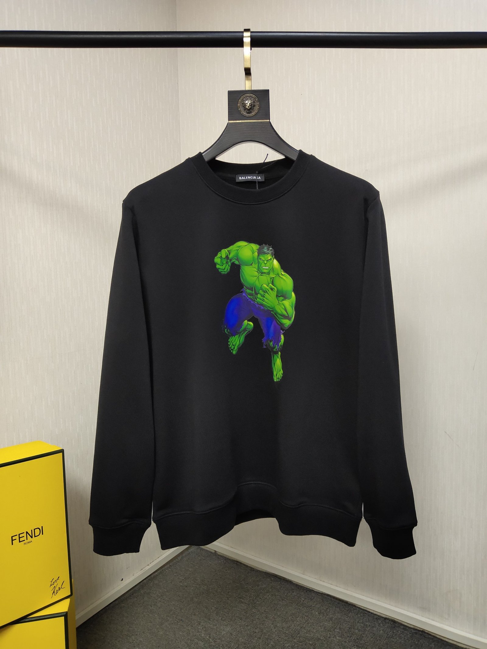 原單Balenciaga巴黎世家新款印刷綠巨人衛衣