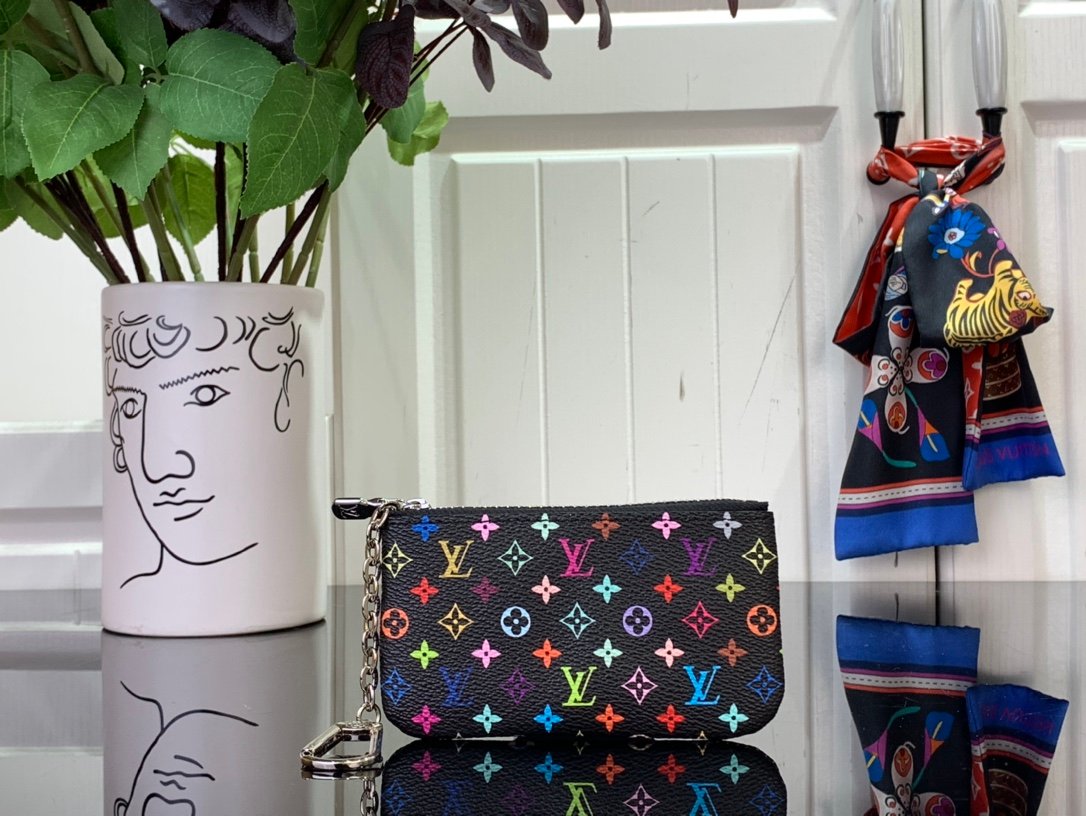 頂級LV x TM Key Pouch m13664 黑彩鑰匙包
