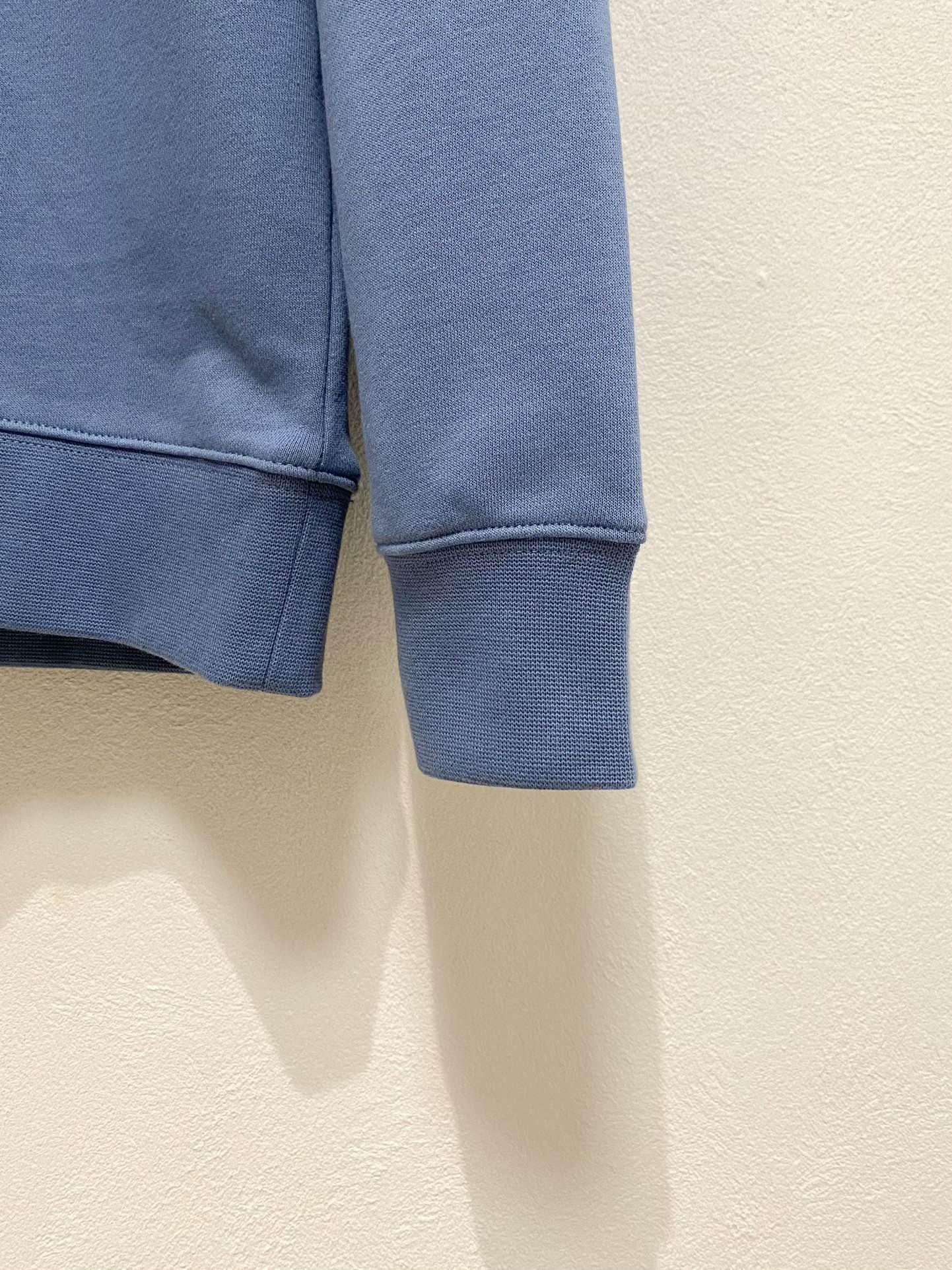 原單AMI Pairs藍色經典款愛心氣質流行百搭休閒圓領衛衣