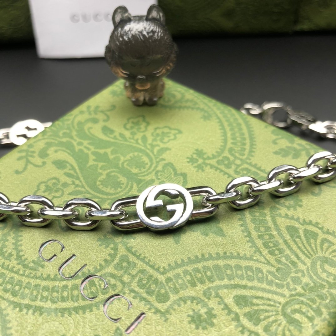 高仿飾品GUCCI古馳互扣式雙G項鍊