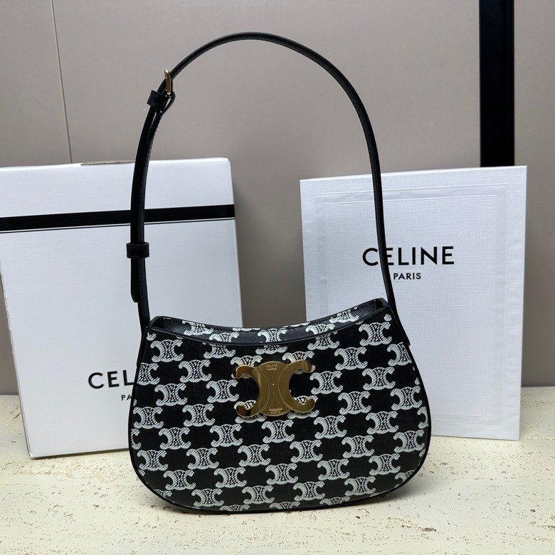 高仿Celine賽琳TLLY最新的圓潤造型單肩包