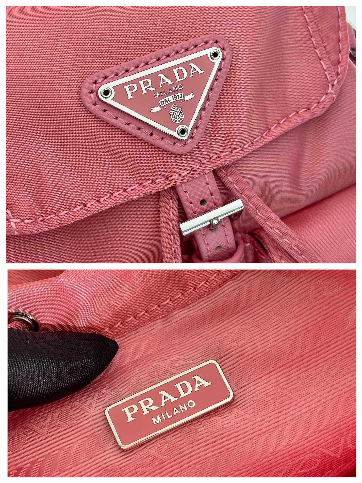 頂級PRADA普拉達粉色迷你小背包BH029