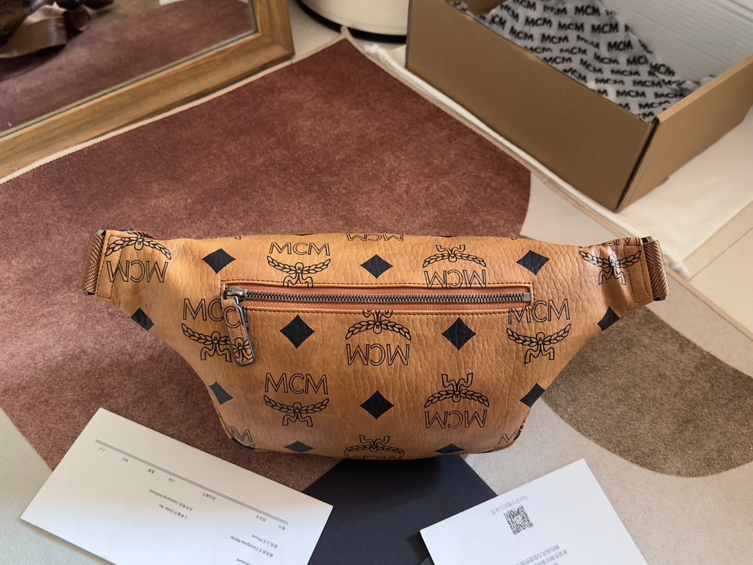 MCM FURSTEN Maxi Visetos 中號腰包新款精品仿製頂級原單復刻