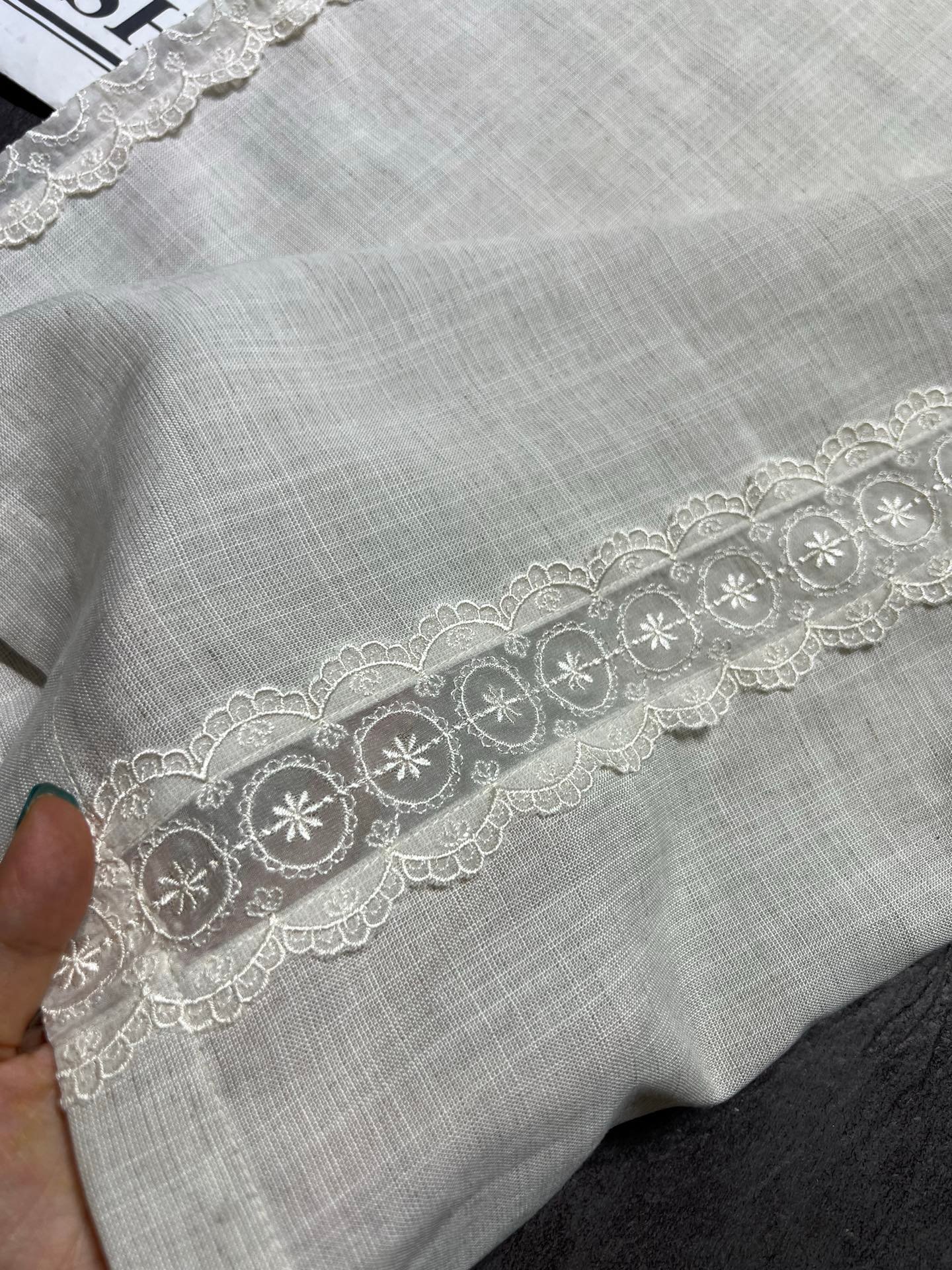 Dior 迪奧一比一 麻棉闊腿褲 夏季寬版顯瘦新款百搭涼感休閒褲