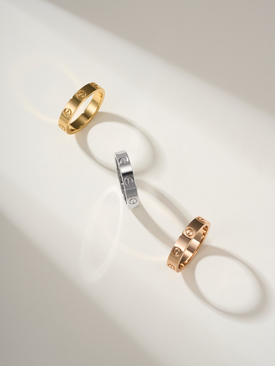 Cartier 高仿LOVE窄版對戒情侶款 經典螺絲設計 百搭質感輕奢風