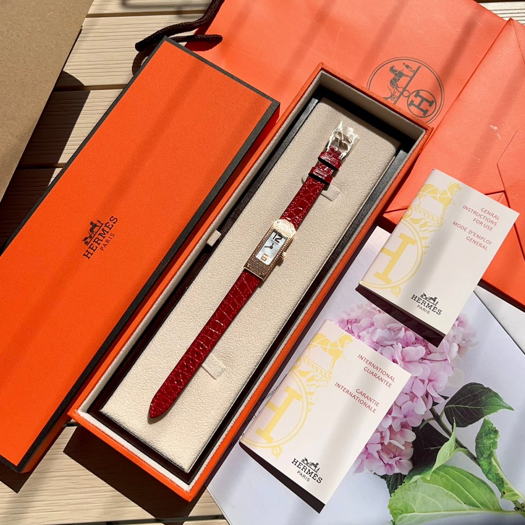 Hermès Kelly 2 中古款手錶｜多色皮錶帶可選｜瑞士石英機芯｜精品復刻