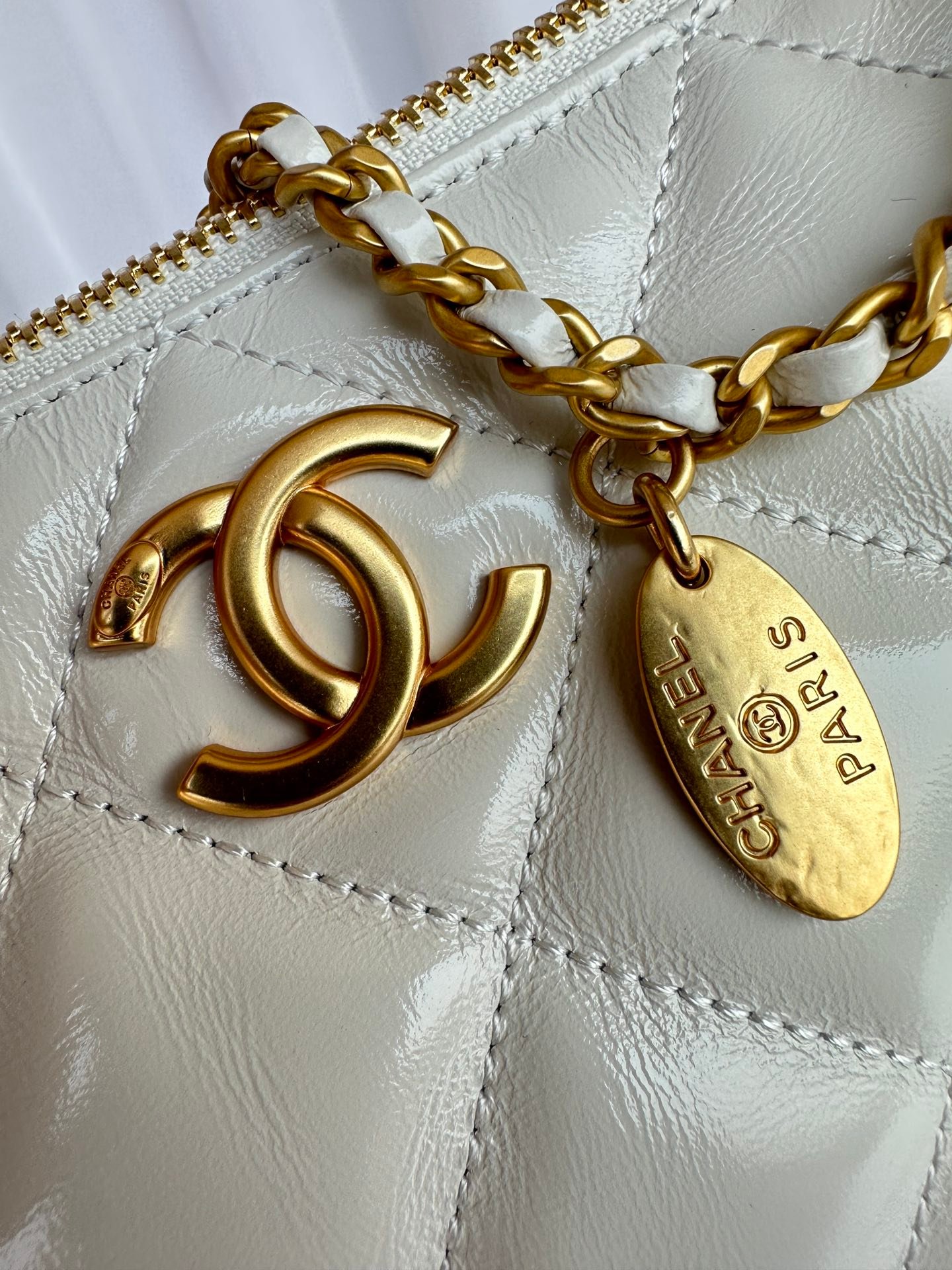 Chanel 高仿 白色AS5498 經典手袋 優雅華麗款 原單羊皮時尚質感