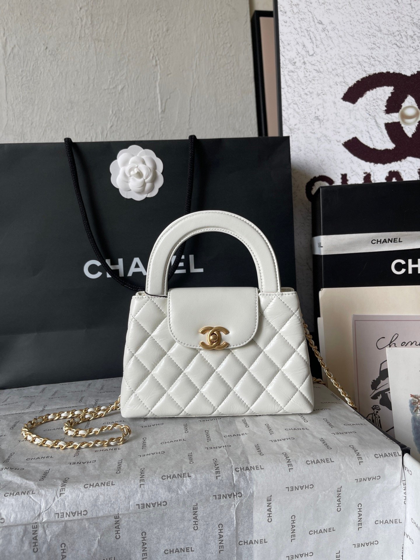 Chanel 凱莉包白色 高仿精品 2025 秋冬爆款設計 | 小香經典復古優選推薦AS4416