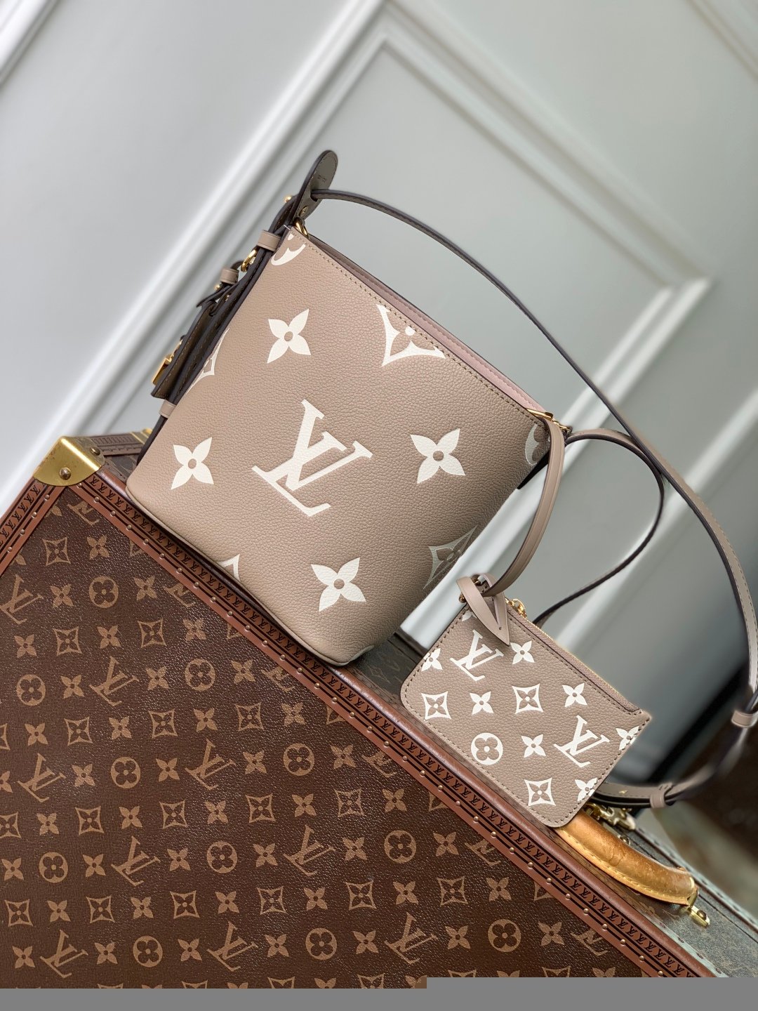 LV M13045复刻All In BB灰色手袋 Milky Way靈感款 氣質滿分必收單品