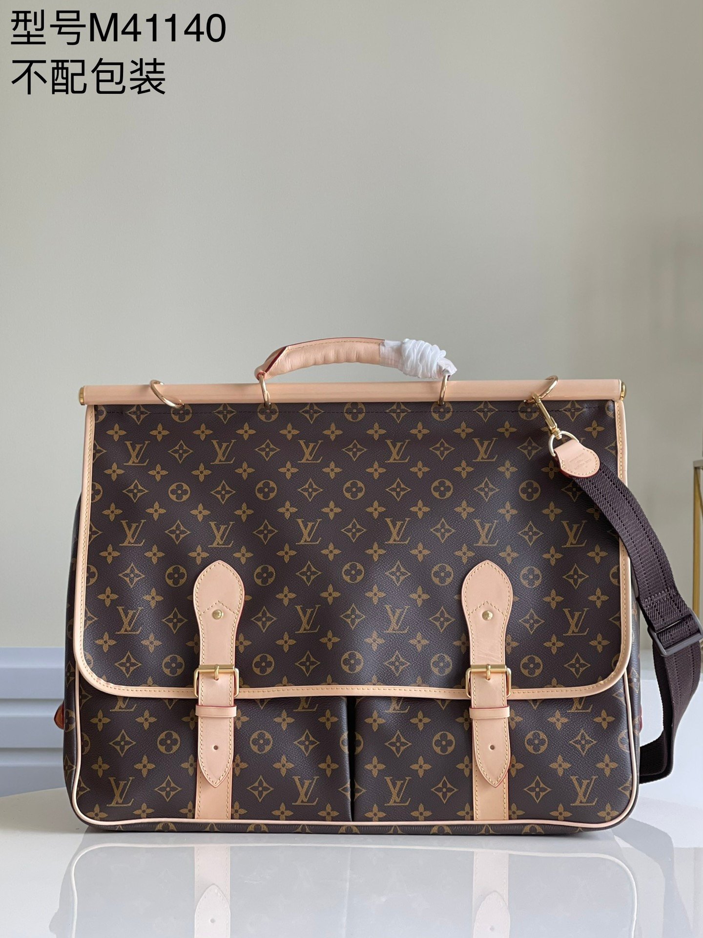 LV M41140 精品仿製 Vintage狩獵旅行袋 復古大容量 百搭斜背風格出眾