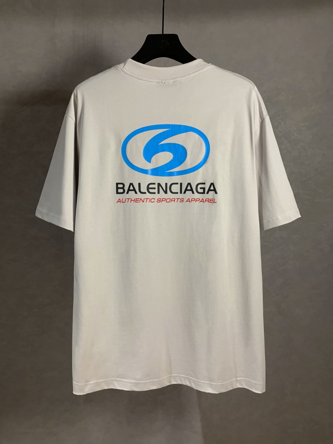 Balenciaga 巴黎世家 米白布蘭妮圓領短袖T恤｜純棉定染 叠層印花 OS寬鬆版型