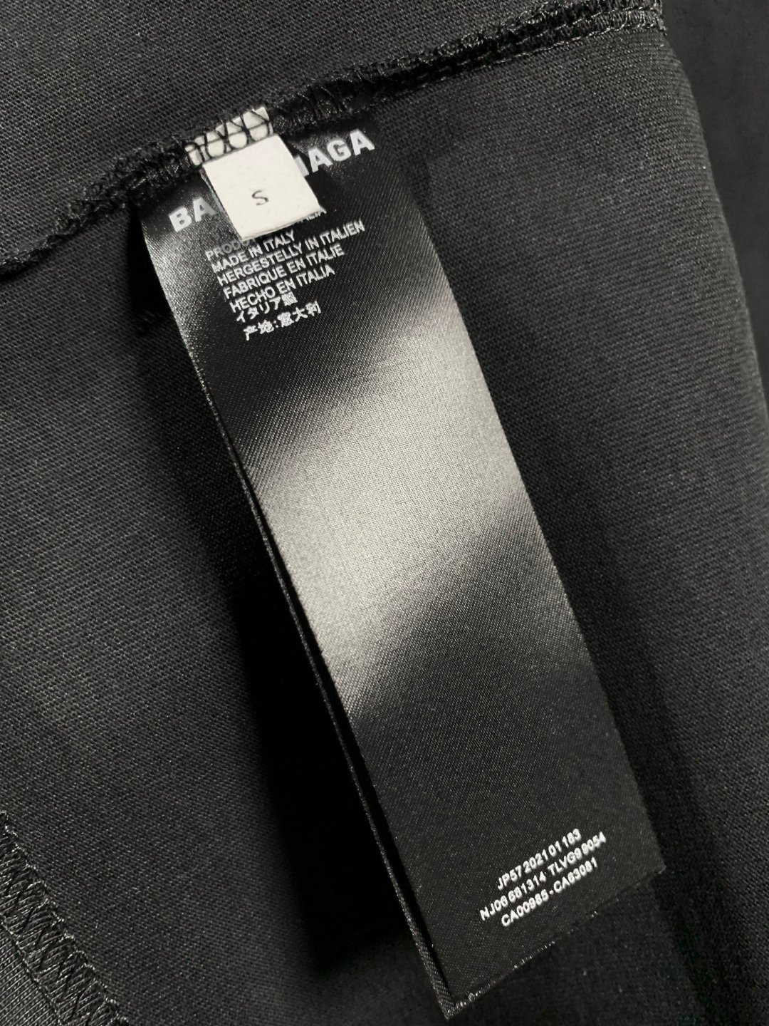 Balenciaga 巴黎世家 白色前後刺繡圓領短袖T恤|磨破手繪工藝 潮流高質感男女款