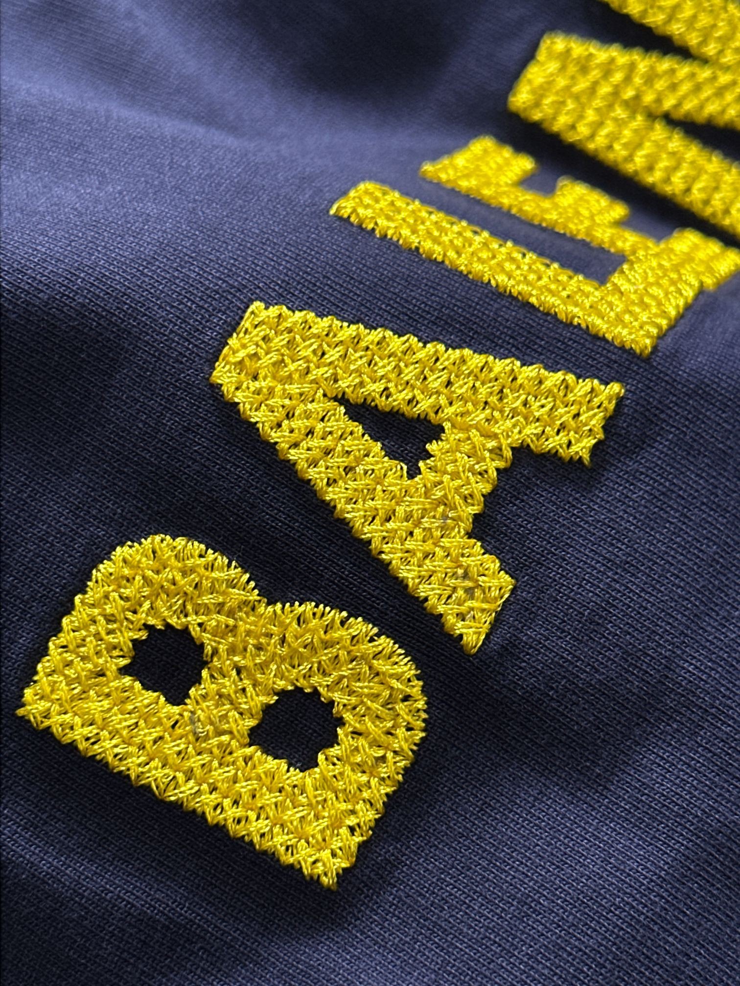 Balenciaga 巴黎世家 2025春夏新款高仿T恤｜寶藍刺繡Logo純棉上衣 一比一精品仿製