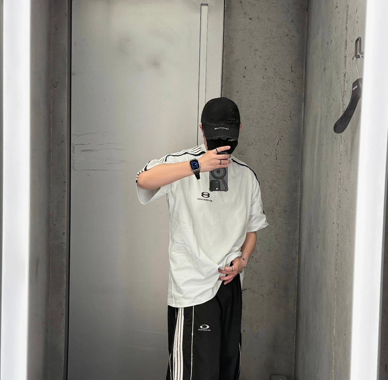 Balenciaga 一比一做舊藝術印花T恤 Hi There+Dripley 白色中版剪裁街頭感十足