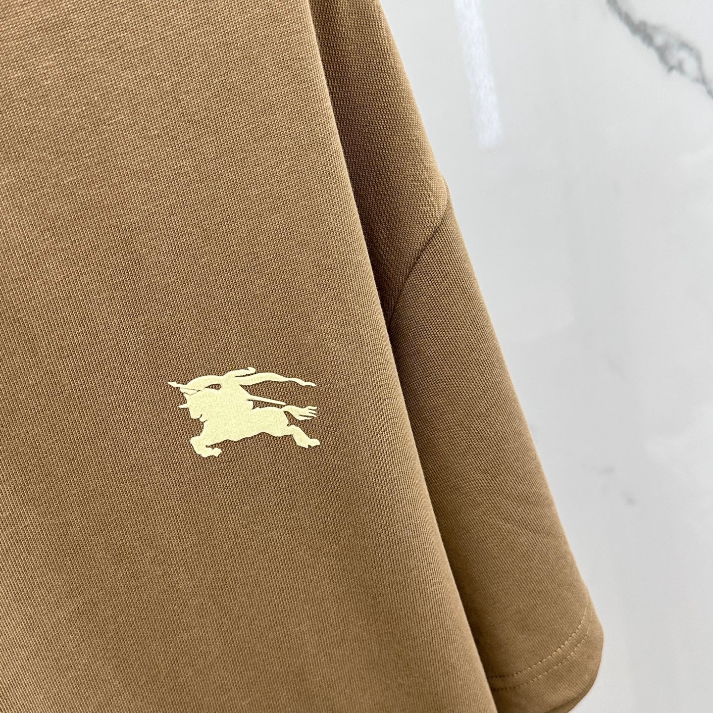 Burberry原單卡其色男女同款套裝2025春夏寬鬆舒適純棉洗水新品