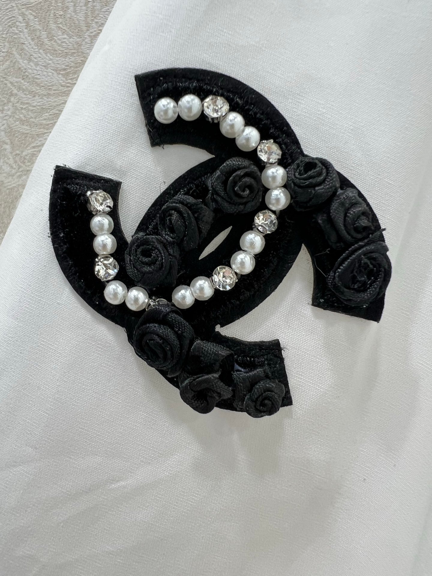 Chanel 一比一白色中古風雙C半身裙 拼接設計立體剪裁 膝下顯瘦減齡款