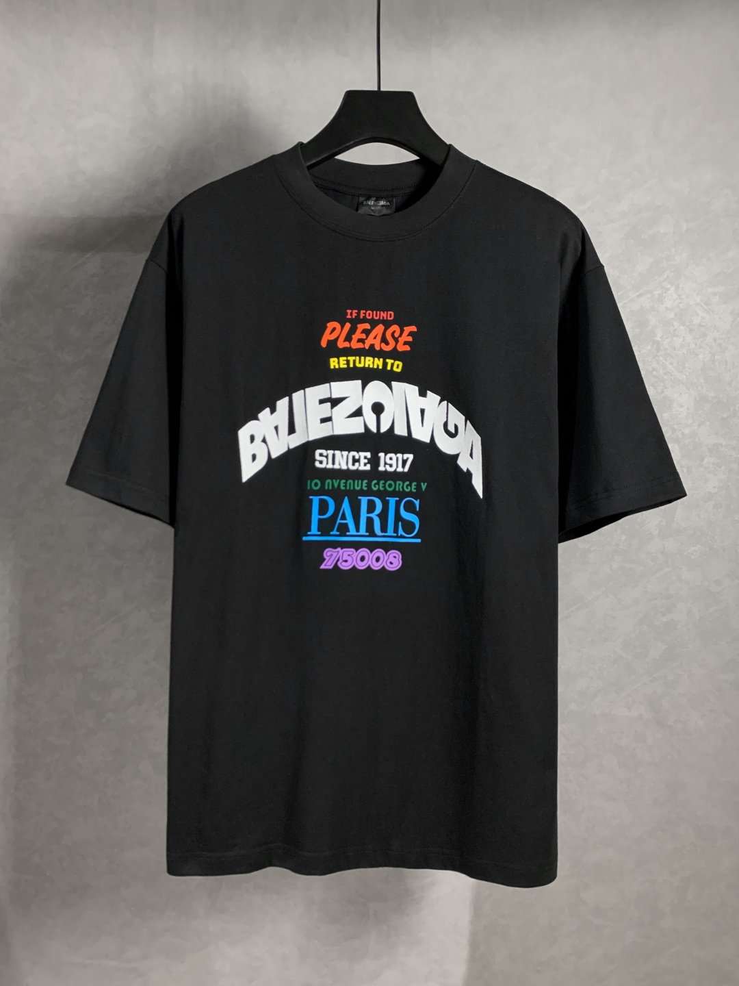 Balenciaga 巴黎世家1917刺繡字母T恤｜男女同款寬鬆版｜精品仿製純棉短袖上衣