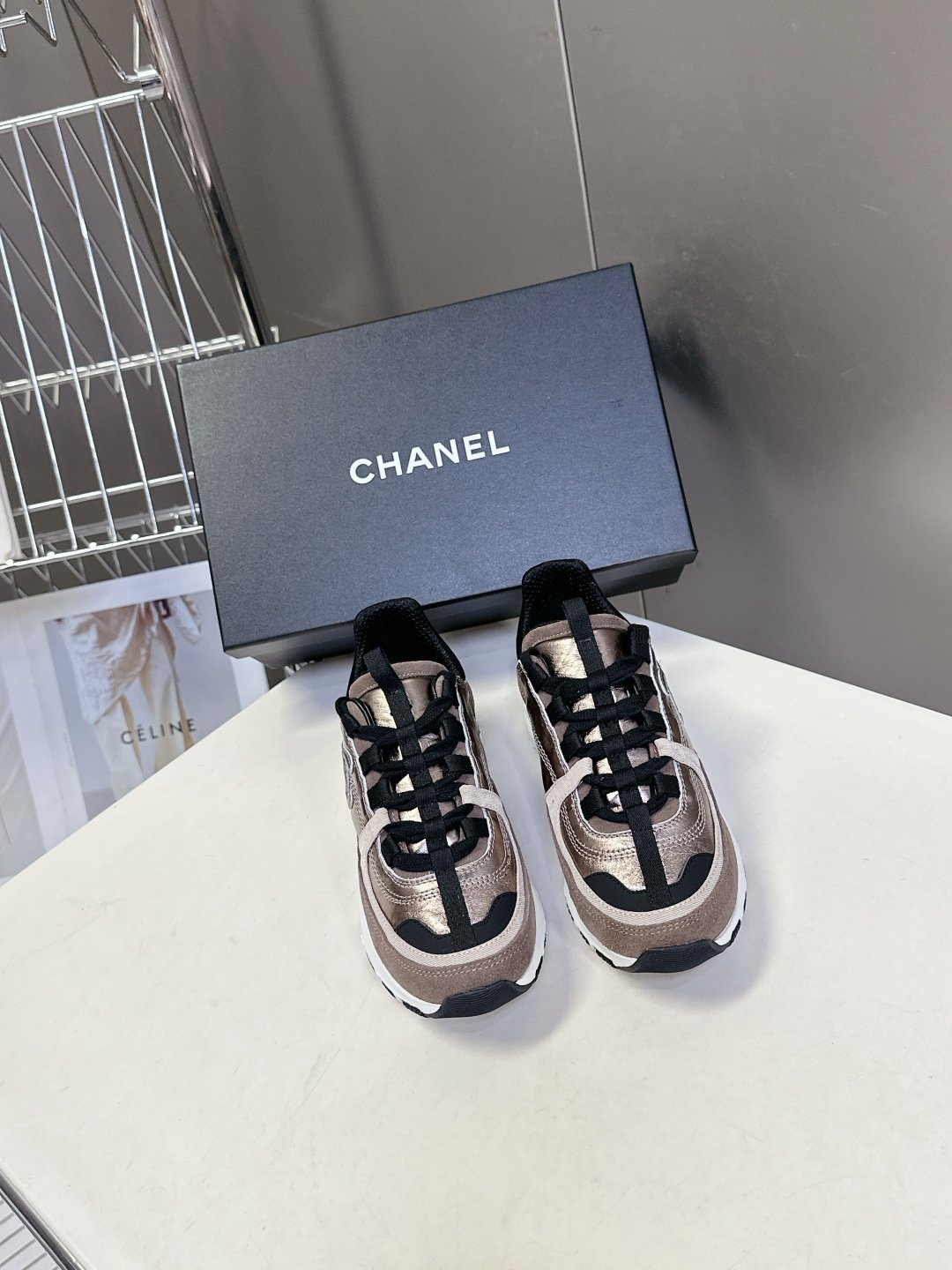 CHANEL 香奈兒 25A 最新款休閒運動鞋 小牛皮拼接 明星博主強力推薦