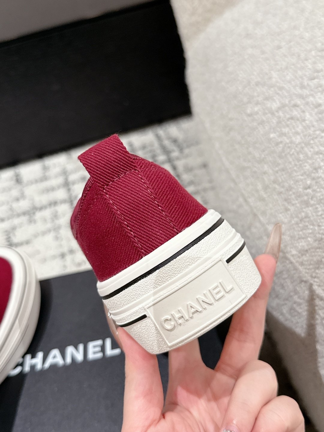 Chanel高仿春夏厚底帆布餅乾休閒鞋黑白配色復古透氣百搭2025新品