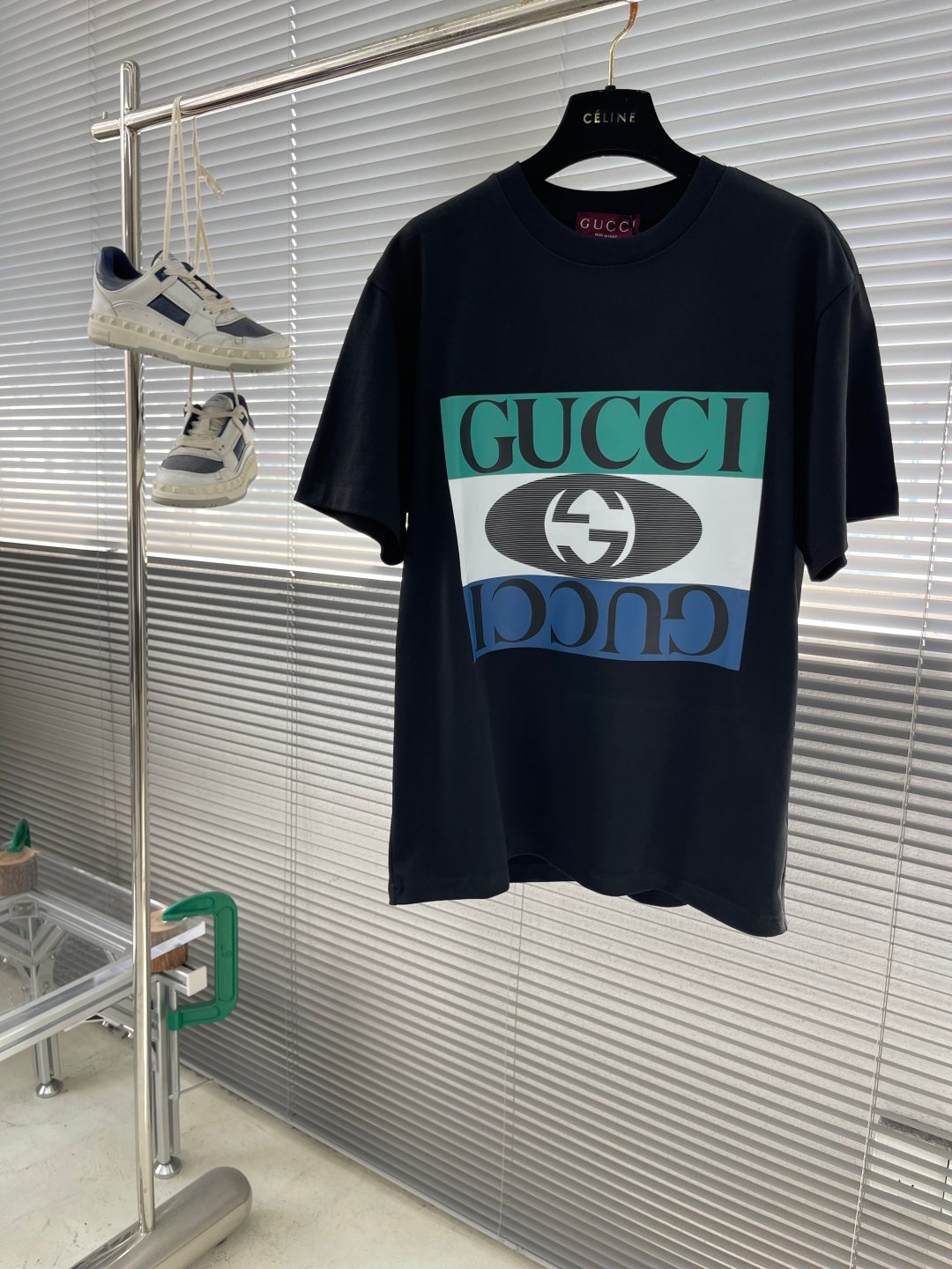 Gucci高仿字母印花短袖T恤 280克全棉柔軟親膚 男女同款