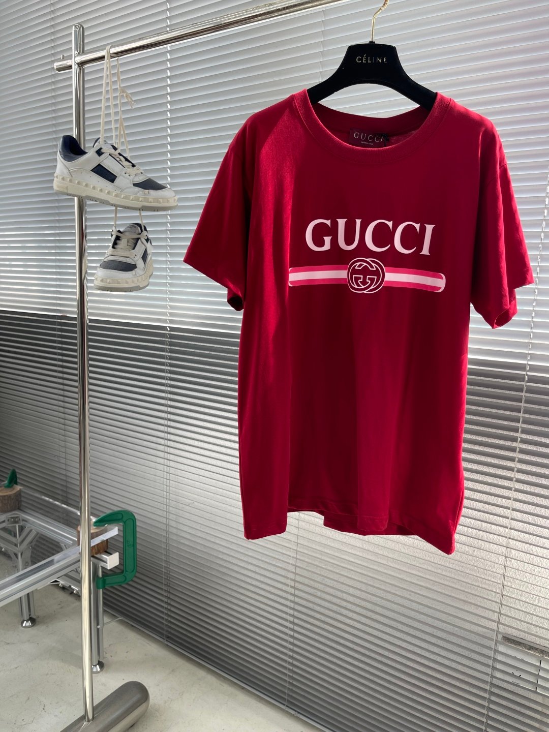 GUCCI 高仿2025SS春夏新品繡花短TEE GG字母刺繡 時尚百搭義式風