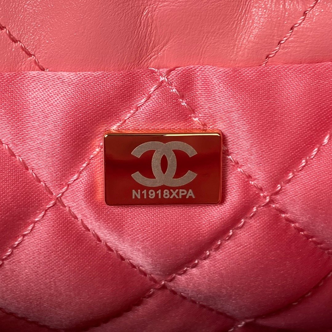 Chanel 高仿 Mini 22 手提包深粉迷你版2023春夏法式優雅AS3980