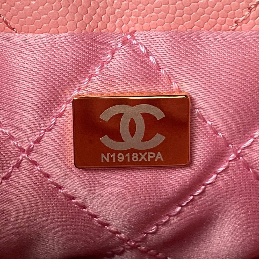 Chanel香奈兒高仿 AS3980 mini22 顆粒皮迷你包 鏈條包