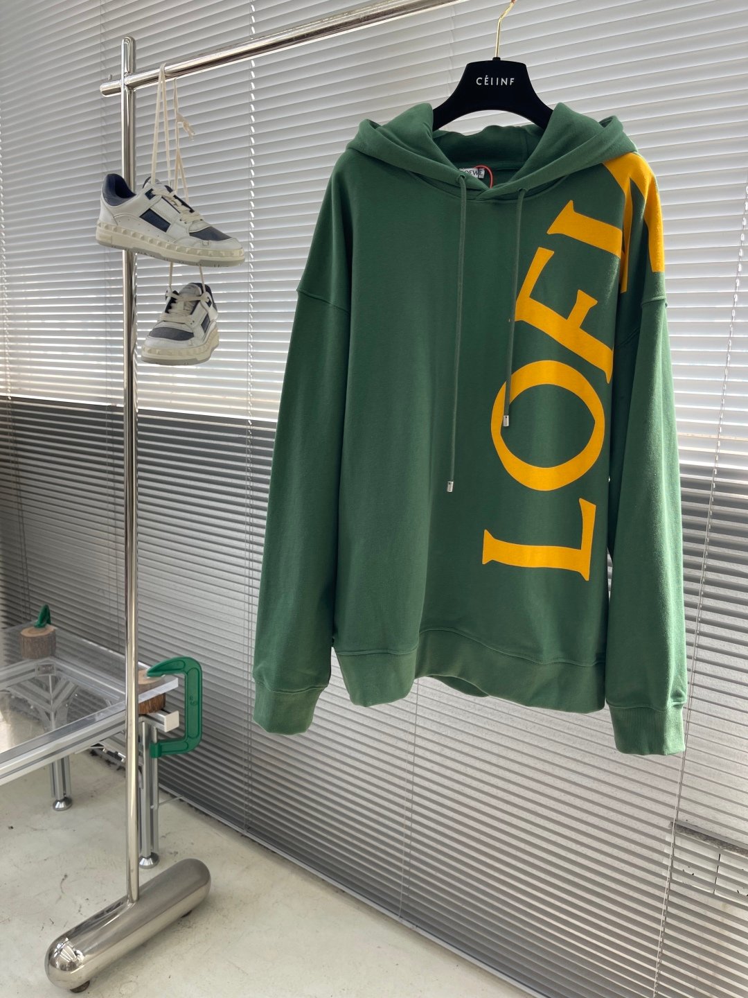 Loewe 頂級原單 印花連帽衛衣 黑色極簡設計 潮流舒適百搭必備