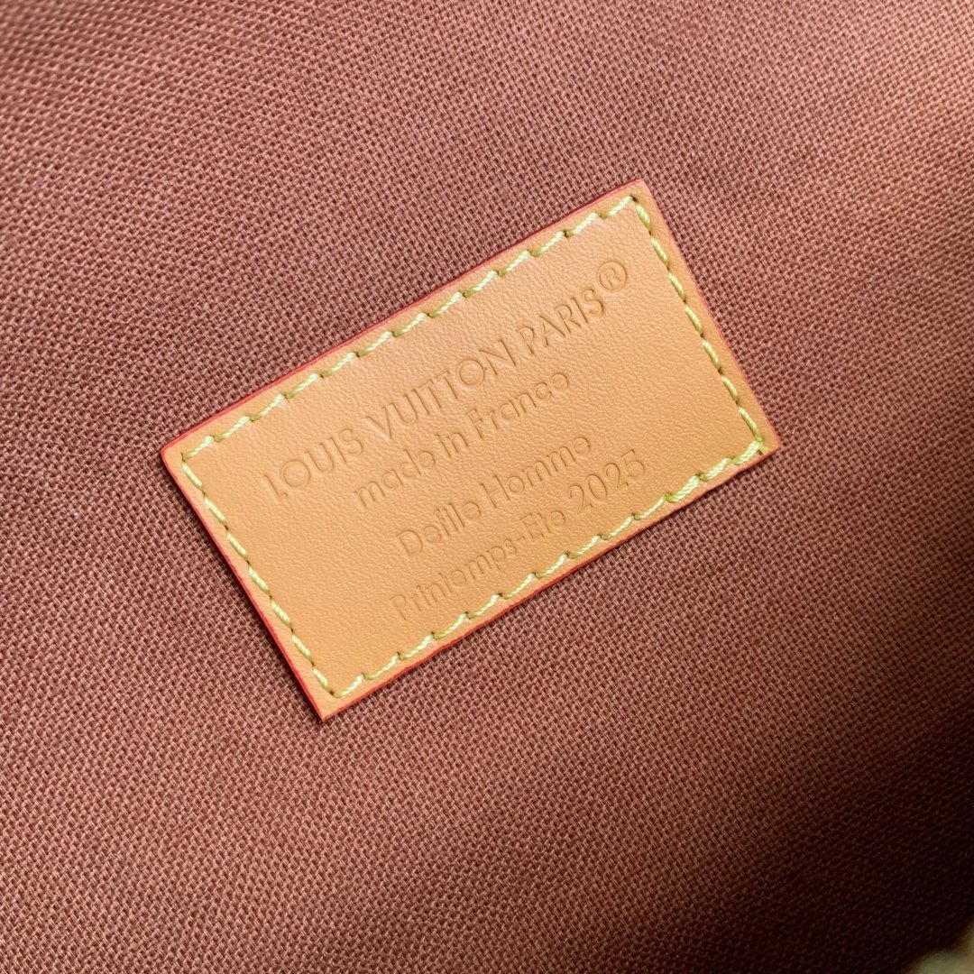 LV精品仿製Rush腰包Monogram帆布Damier刺繡貼飾多功能可調節