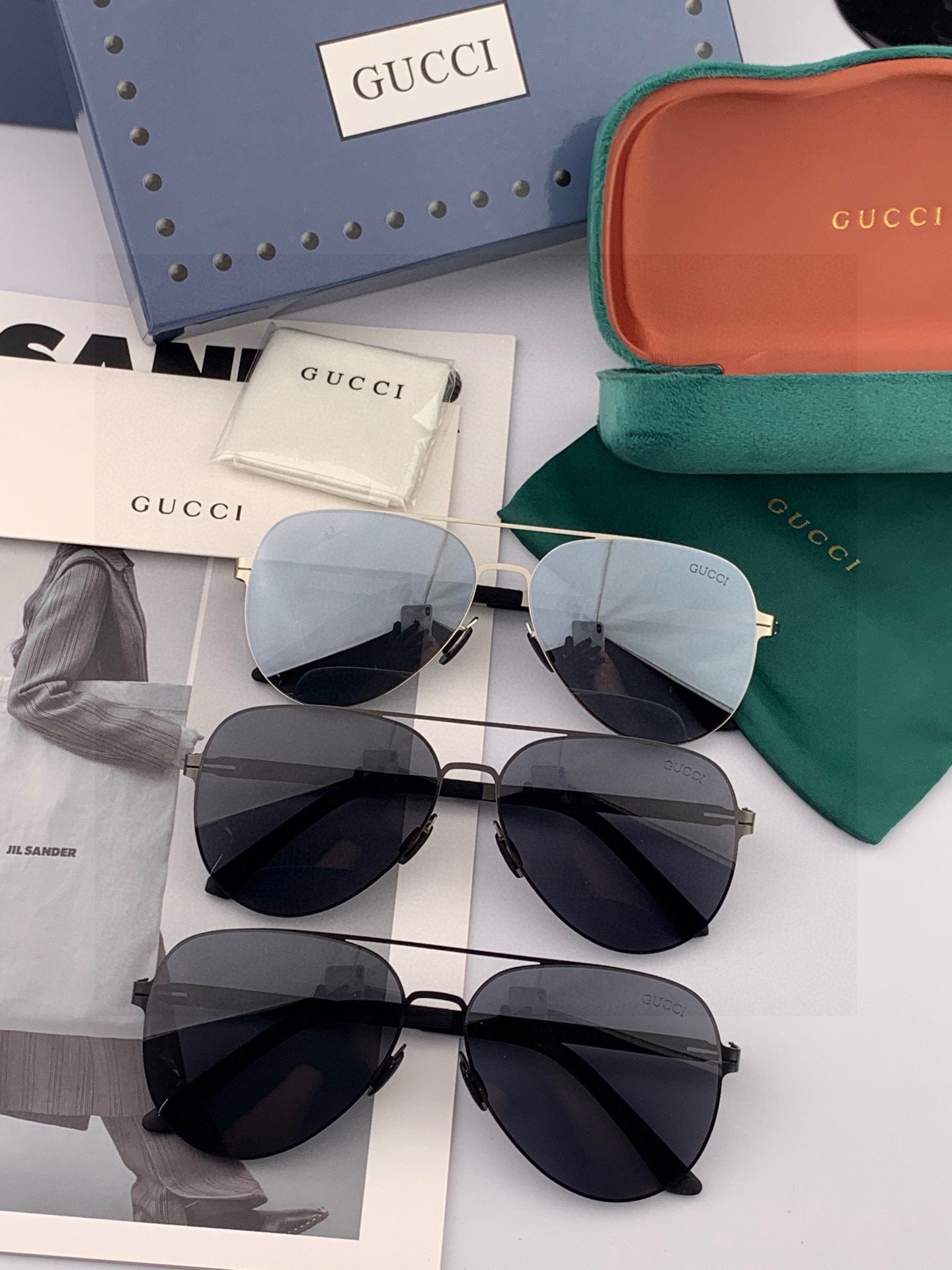 Gucci高仿2025新款多邊形男女情侶墨鏡 超輕超彈性高清尼龍鏡片