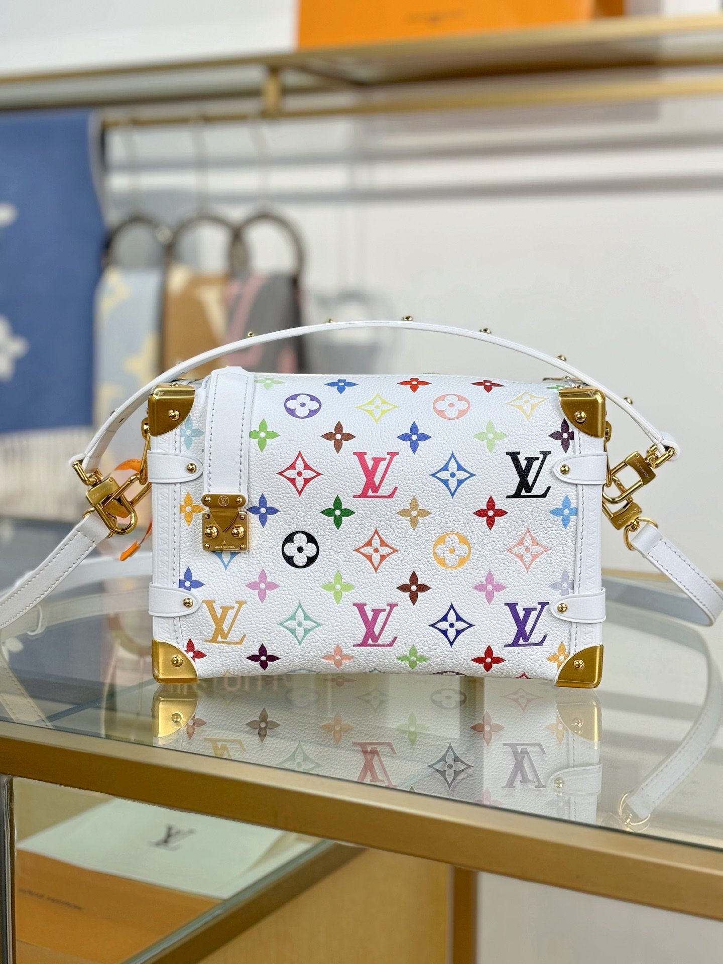 LV高仿Side Trunk中號手袋時尚百搭新品法國奢華M14046