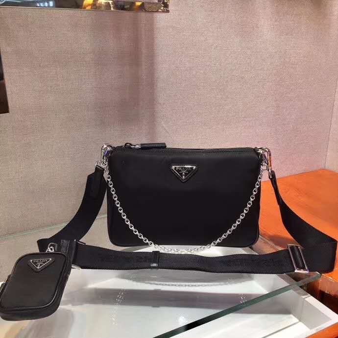 Prada 高仿 2VH113 三合一鏈條相機包 男女共用時尚百搭