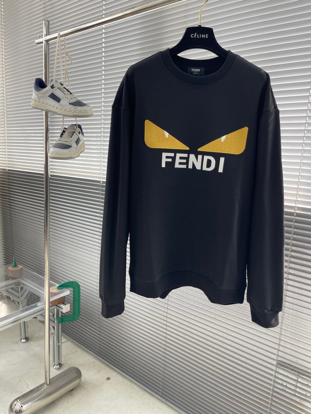 FENDI 黑色小怪獸刺繡Logo衛衣｜男女同款 高端原單精品